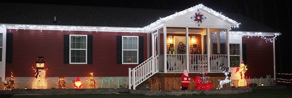    Christmas display at the home of Karen Cowles, 1275 County Route 12 (Johnstown Road), Gouverneur. (Rachel Hunter photo)  