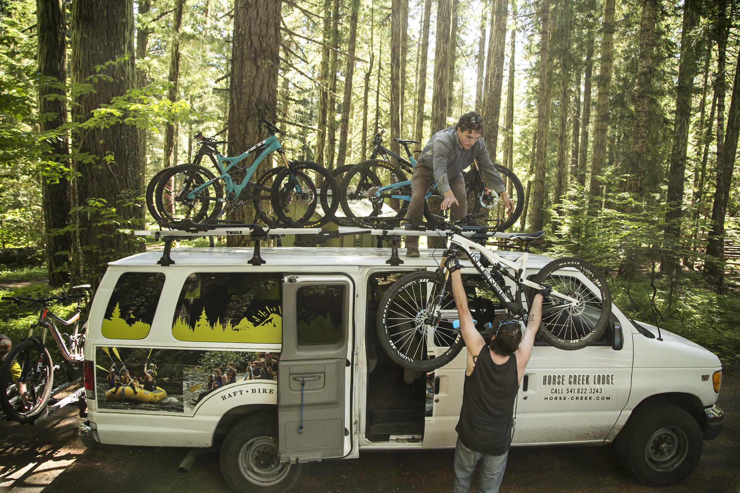  A special thank you to Horse Creek Lodge for their generosity in getting us around the forest with our bikes and gear. 