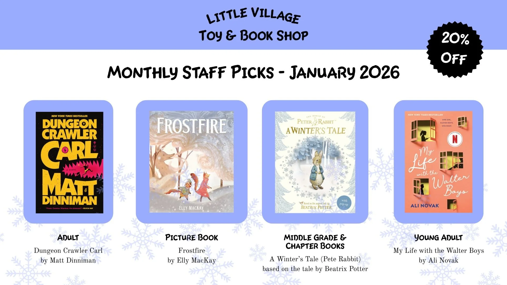 Monthly Staff Pick | January, 2026