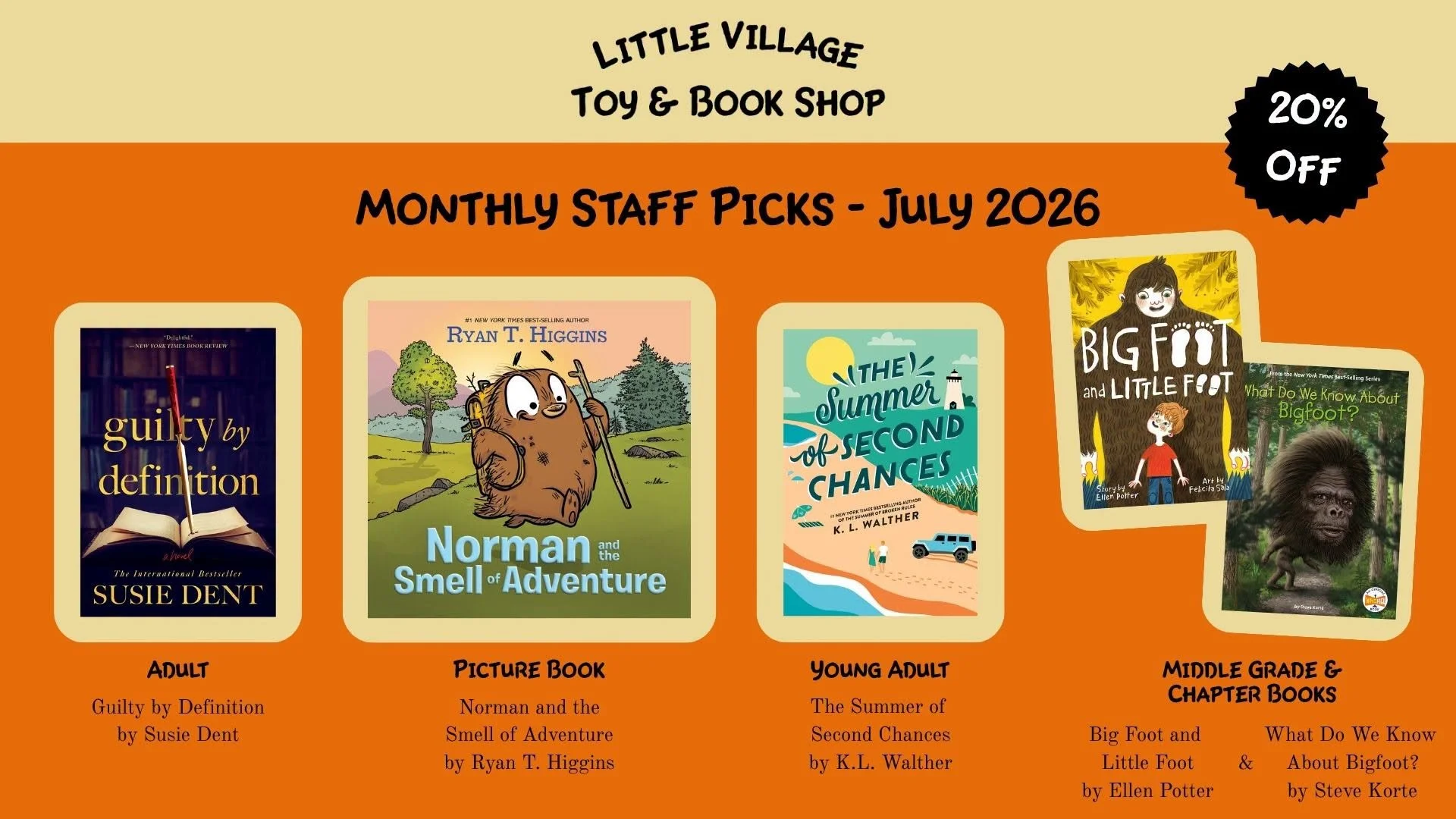 Monthly Staff Picks | July, 2026