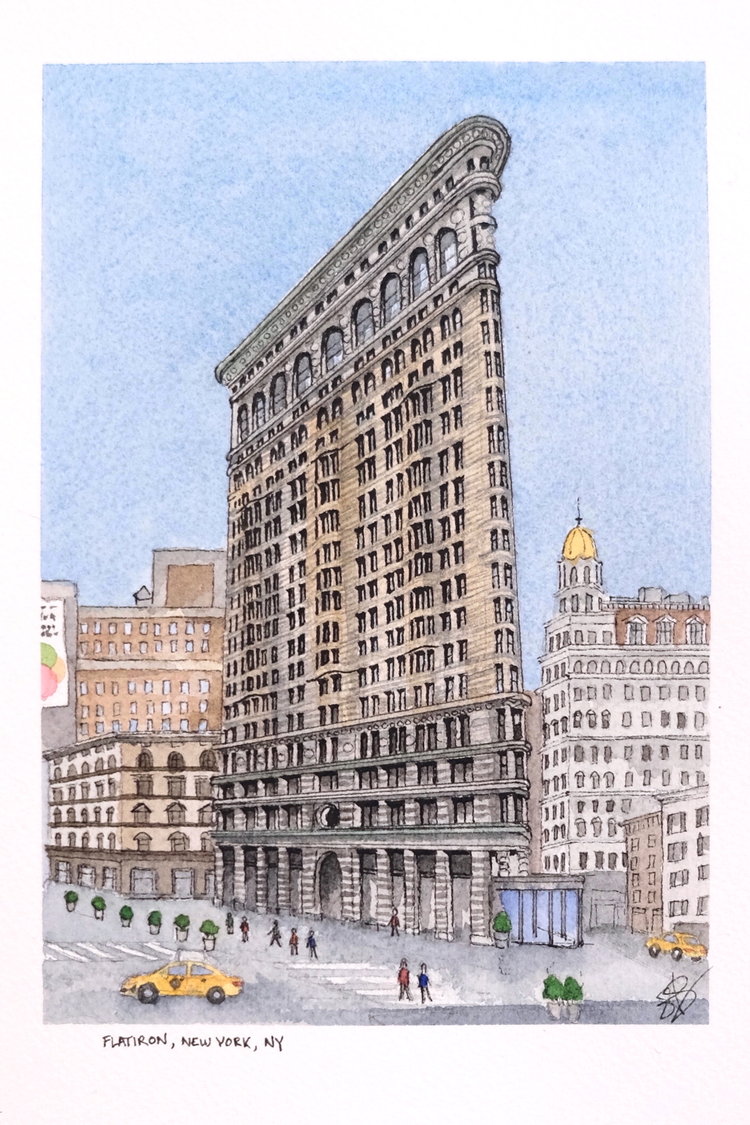 Flatiron Building New York City The Grand Sketch