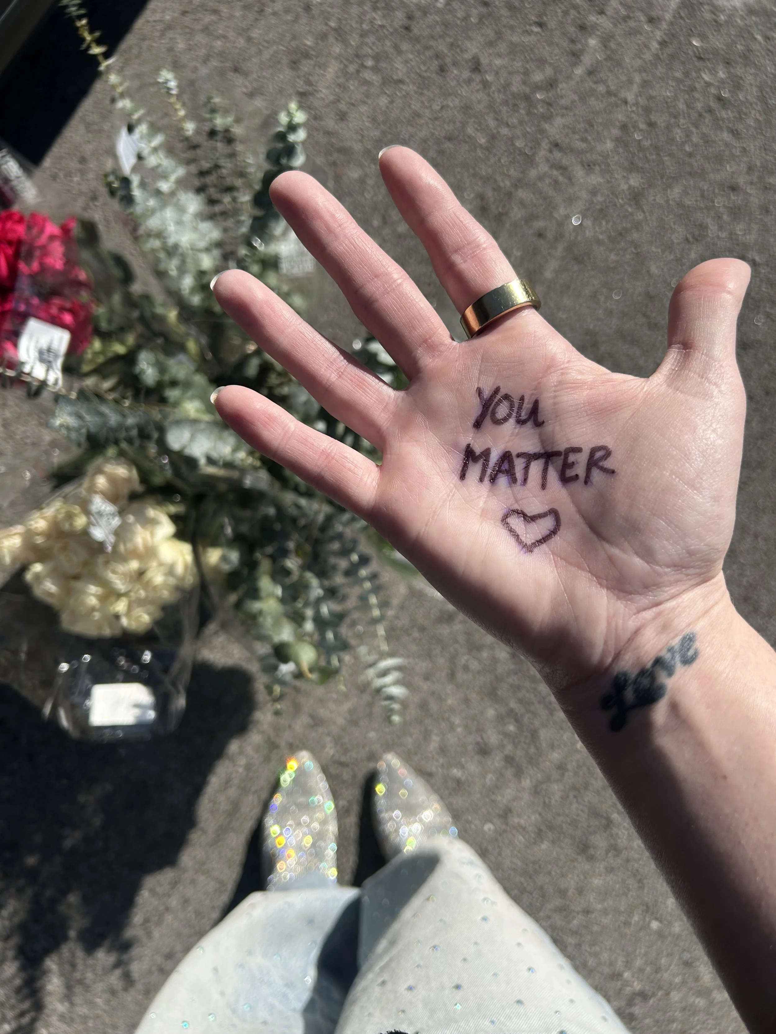 Dear woman who cried with me in the flower section of Trader Joe's,