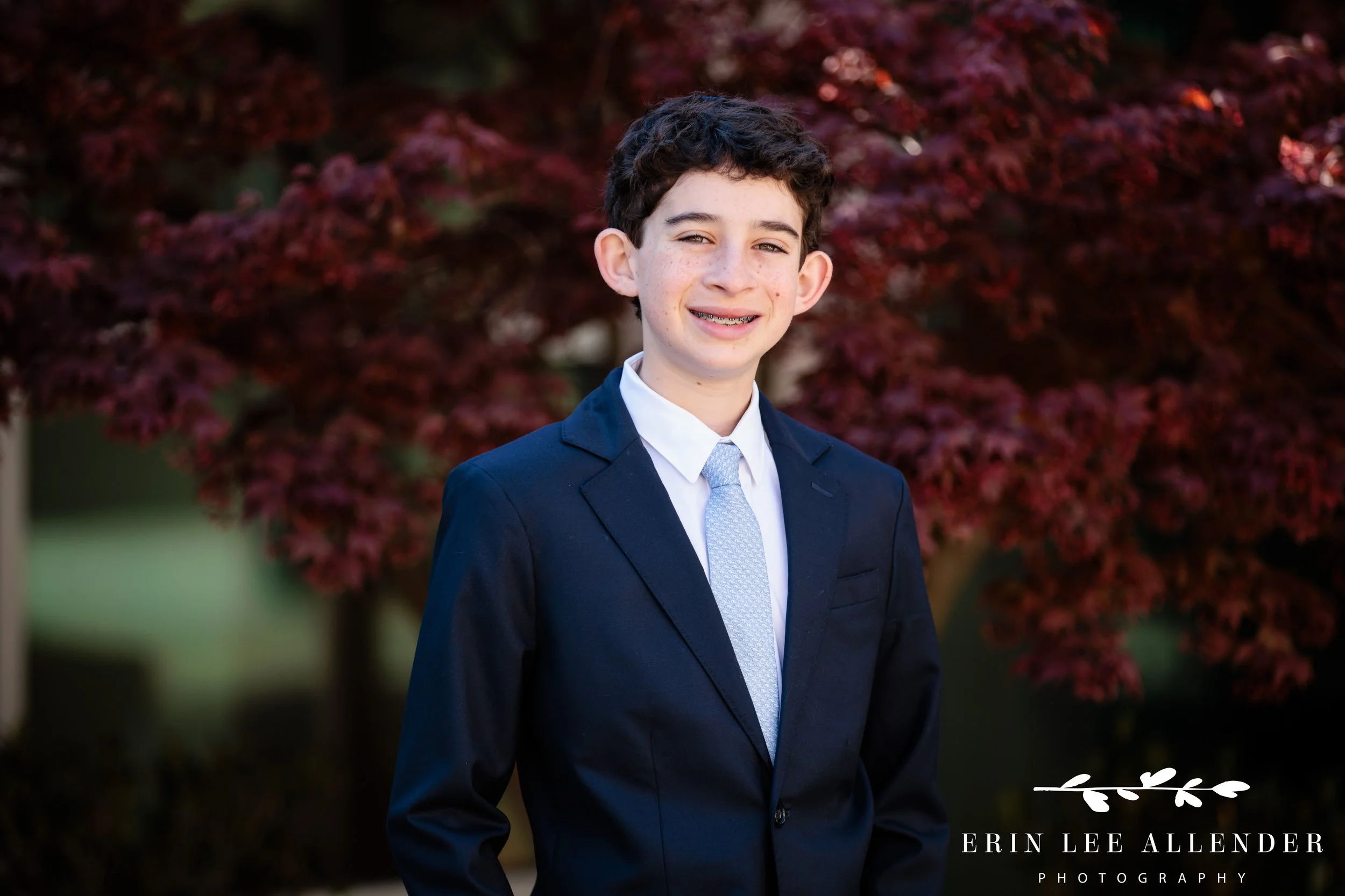 Bar mitzvah portrait at The Temple in Nashville