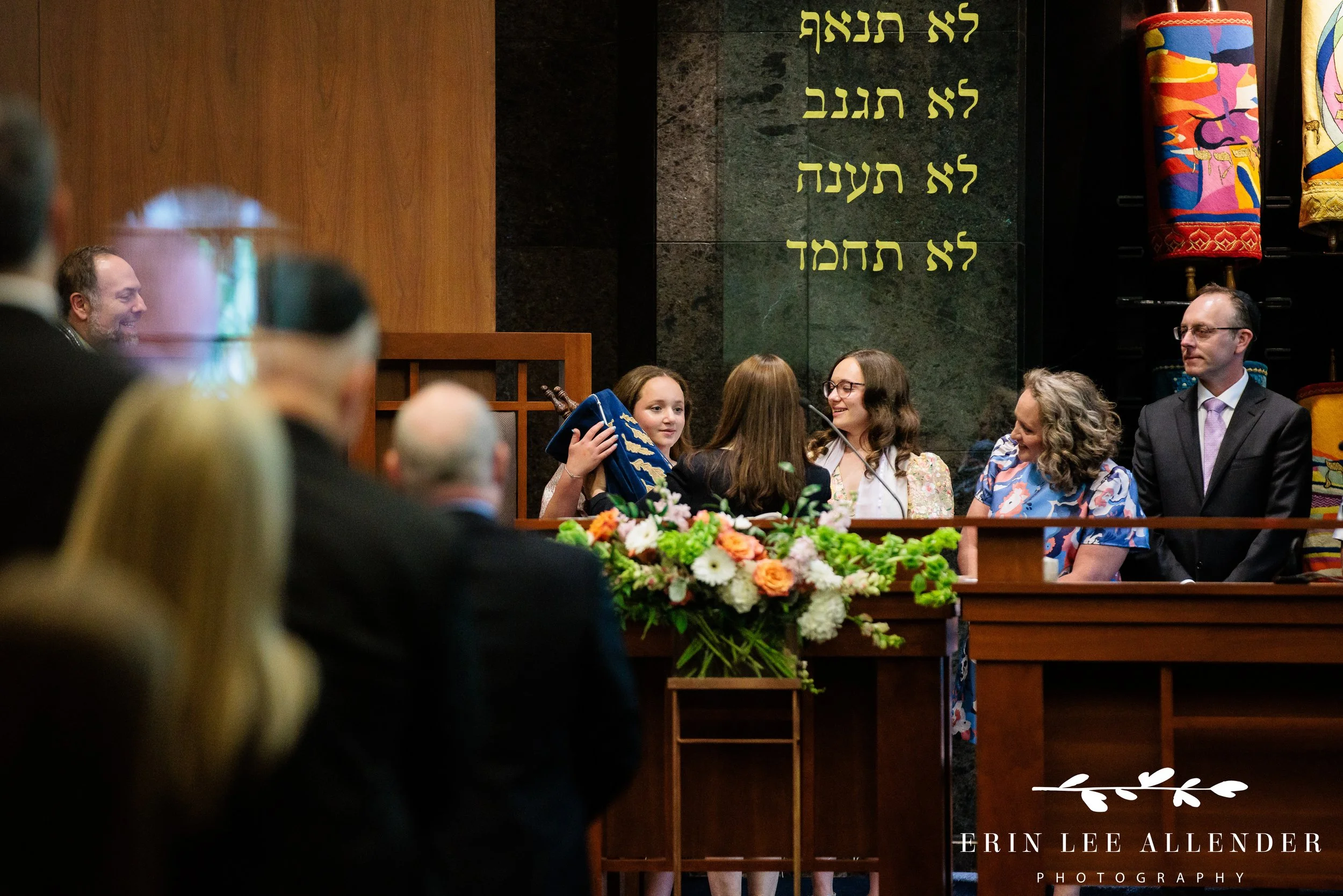 Nashville mitzvah photography — Torah processional ending at bat mitzvah at The Temple Nashville