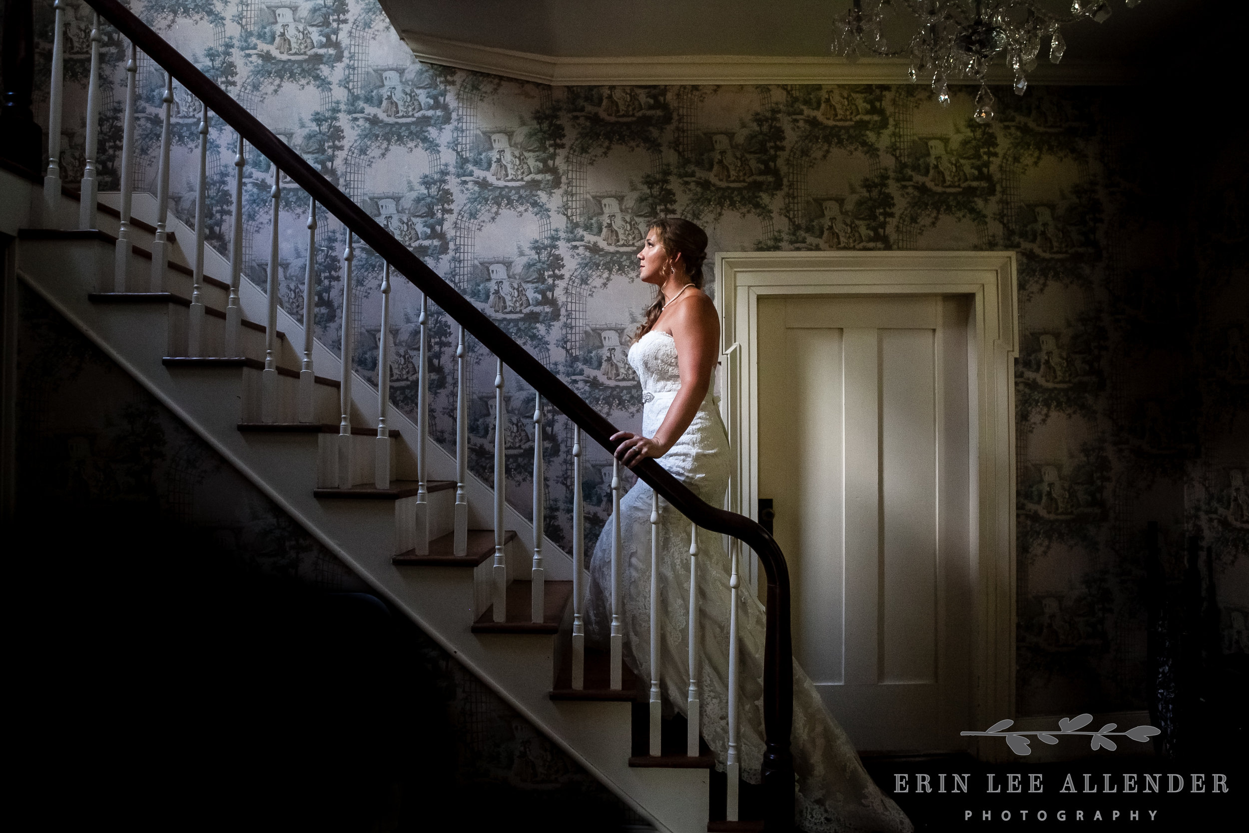 Bride_On_Staircase_With_Light