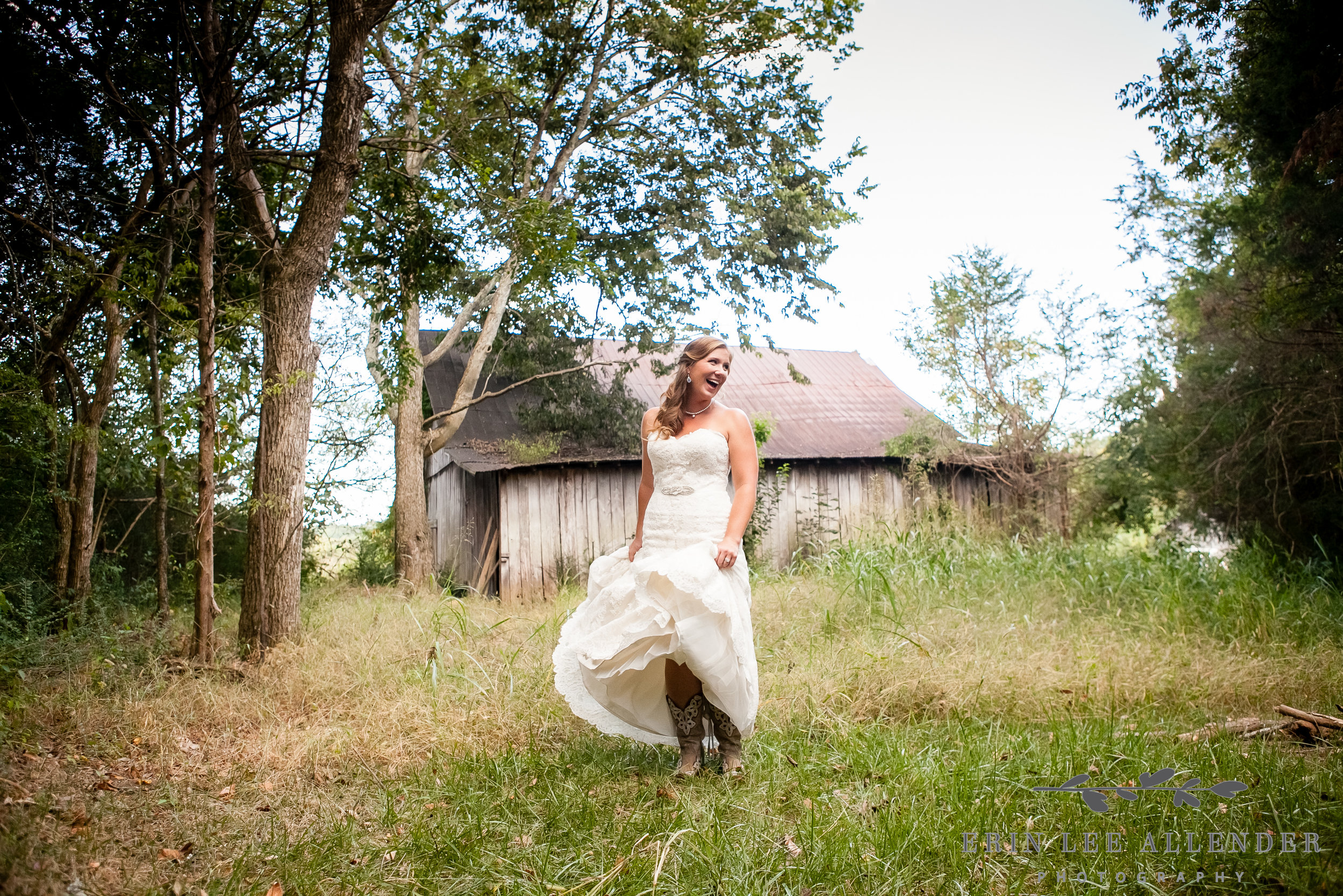 Bride_In_Field_With_Cowboy_Boots