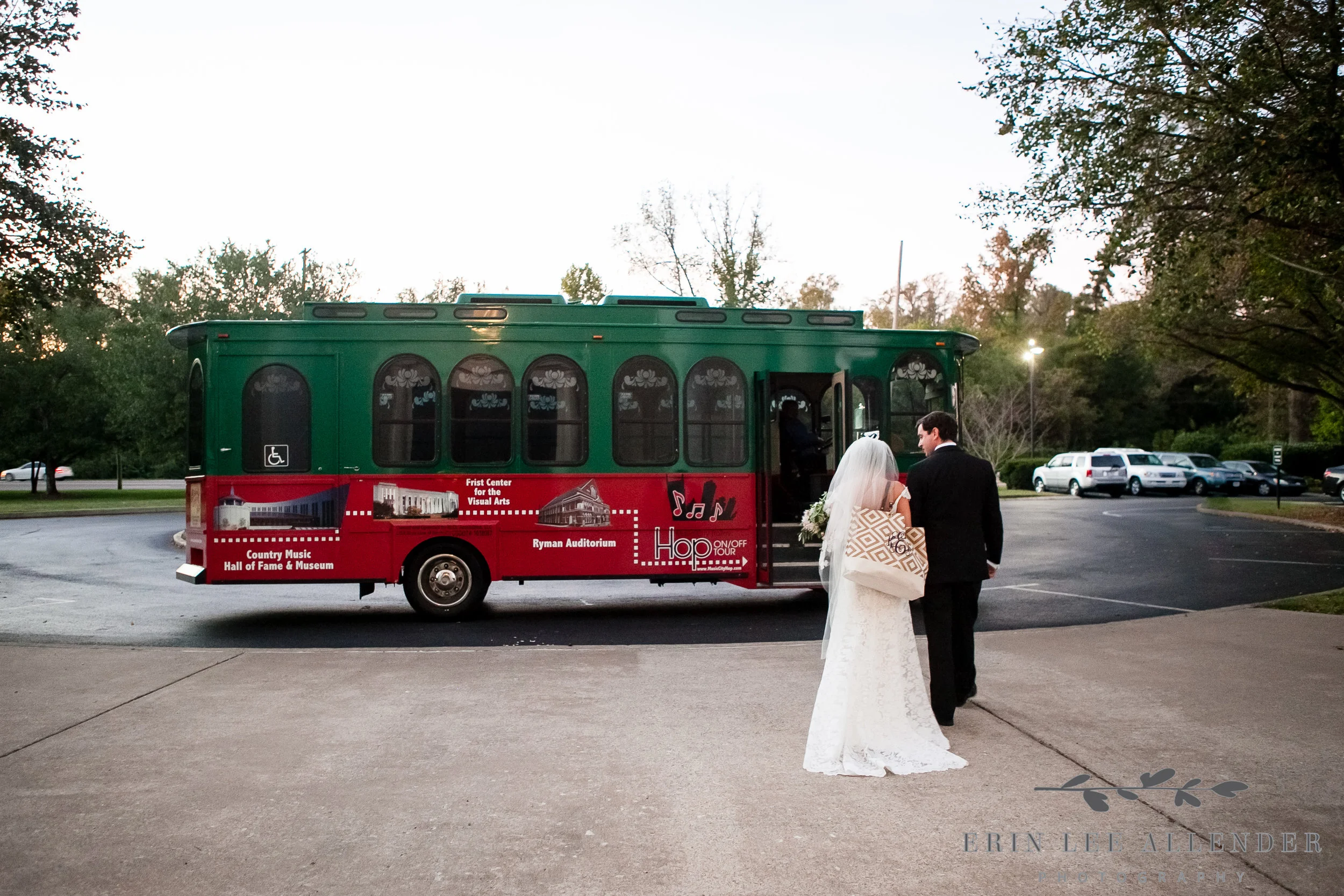 Bride_Groom_Walk_To_Trolley