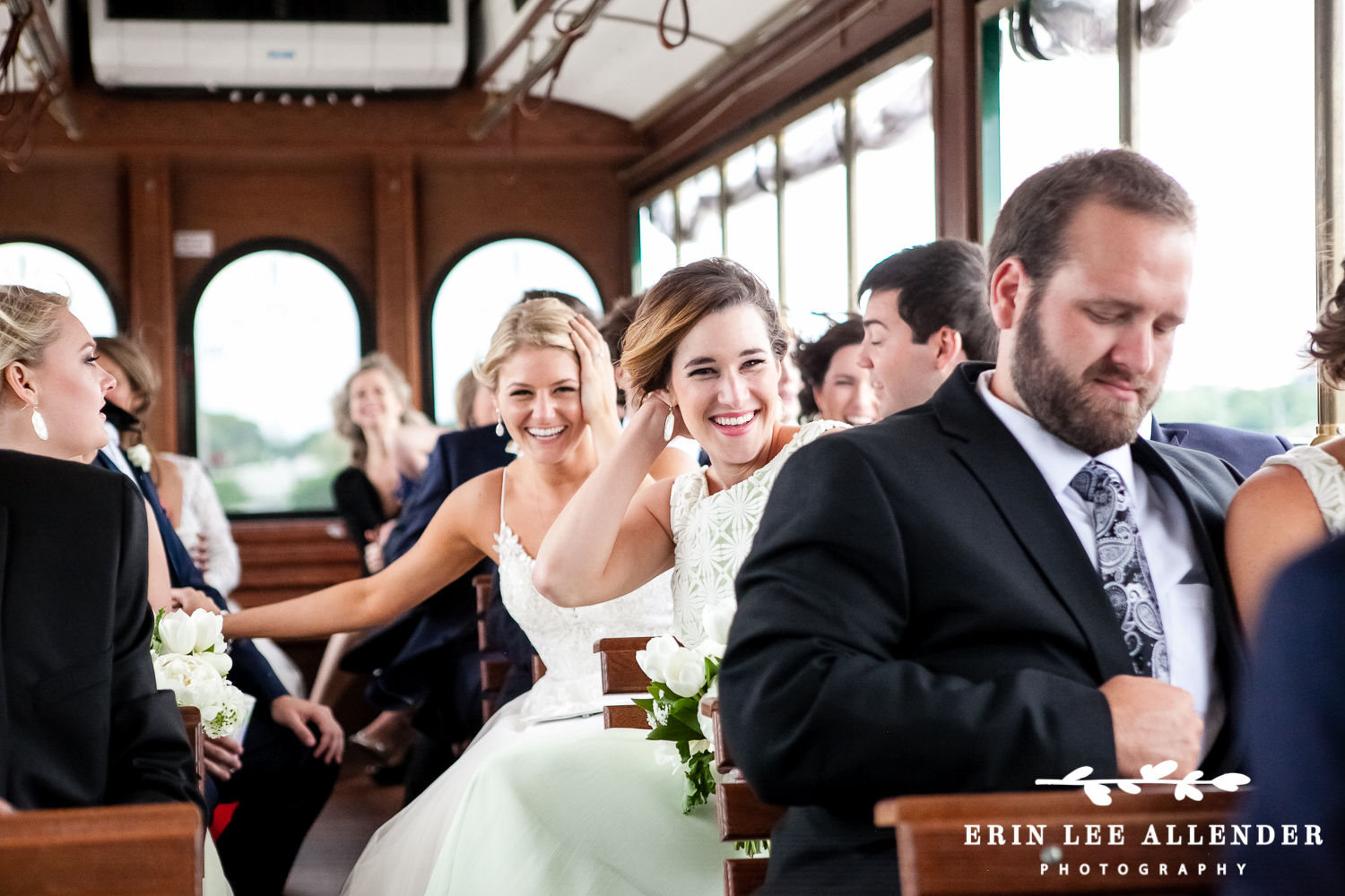 Riding_on_trolley_to_reception