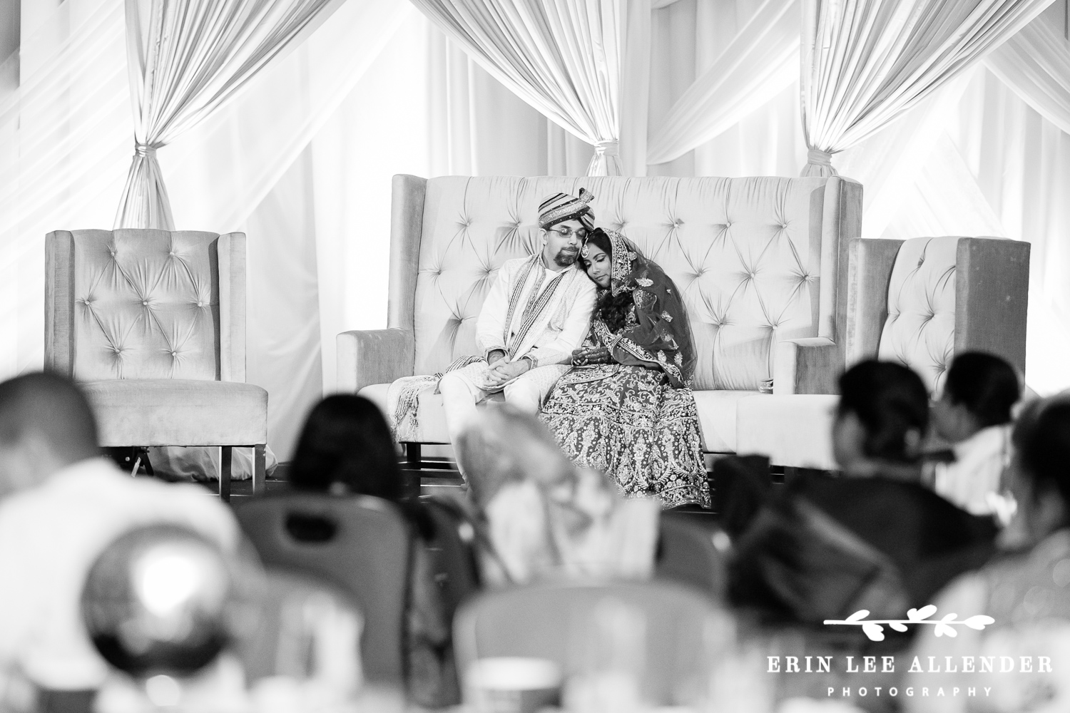 Bride_Groom_Cuddle_During_Indian_Reception