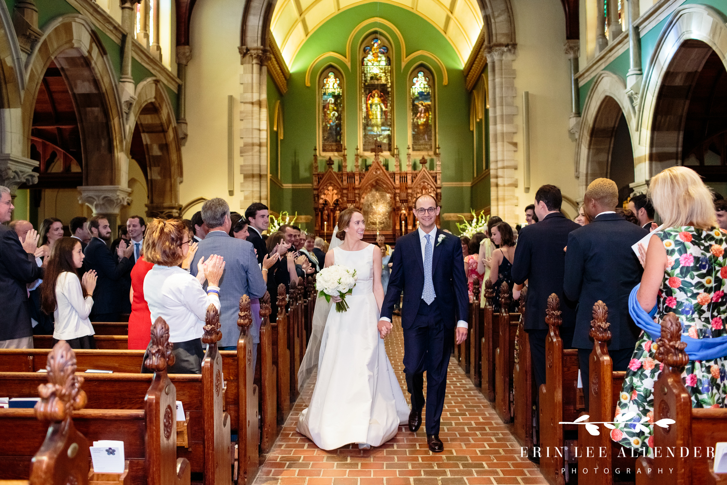 Bride-groom-walk-down-aisle