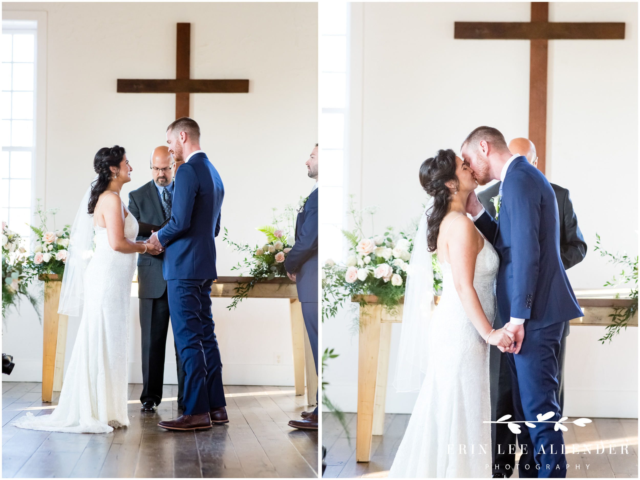 Bride-groom-kiss-alter