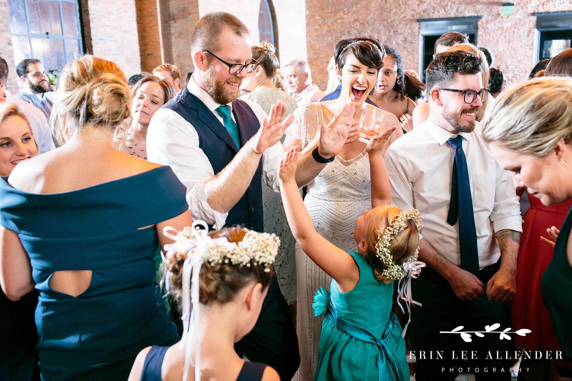 bride-groom-dance-with-flower-girls