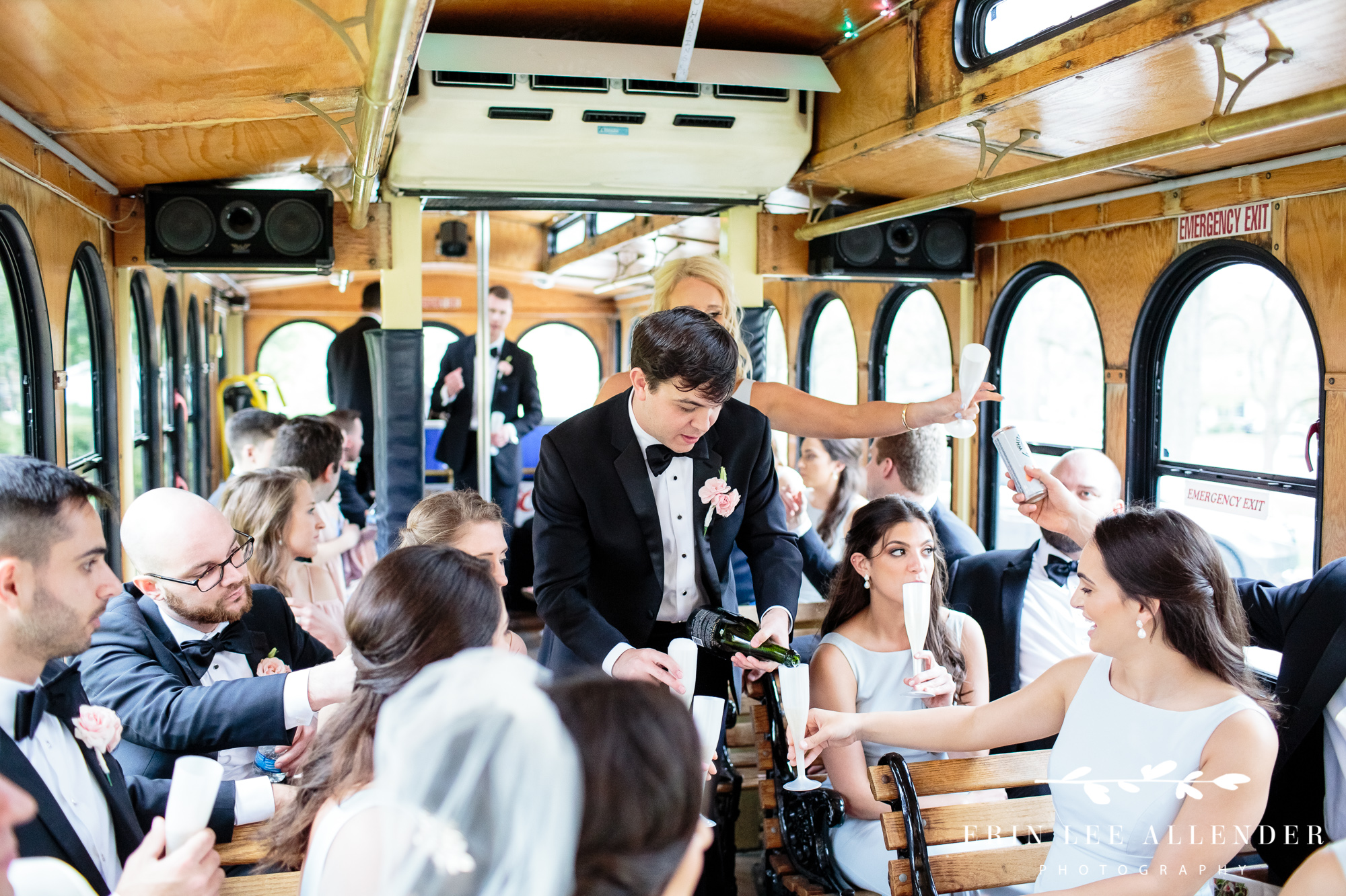 wedding-party-on-trolley