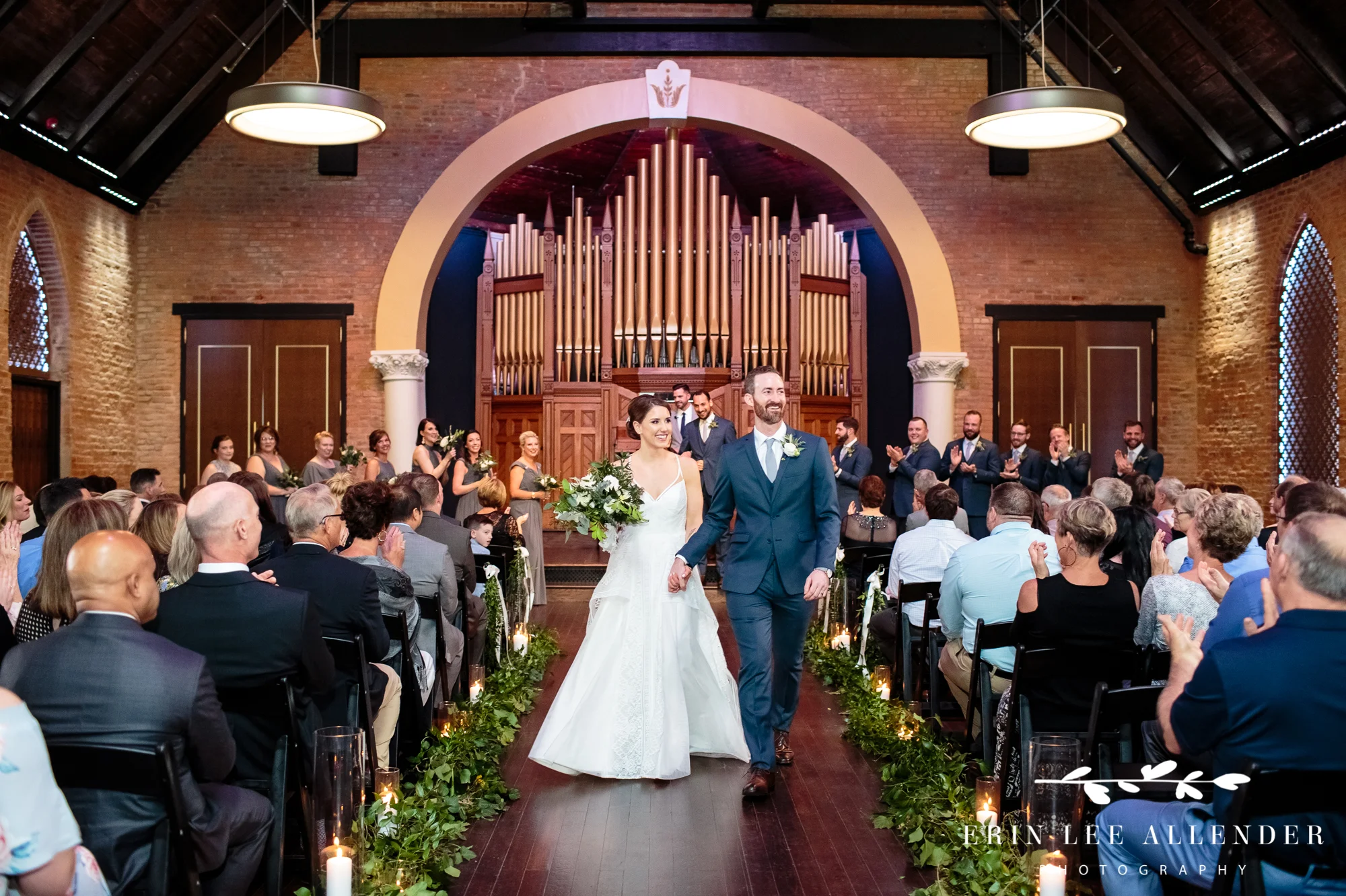 Bride-groom-walk-down-aisle