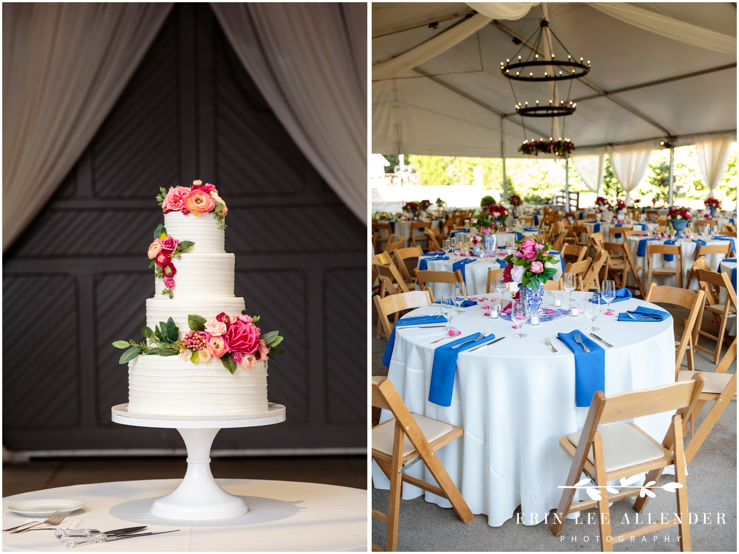 wedding-cake-pink-flowers