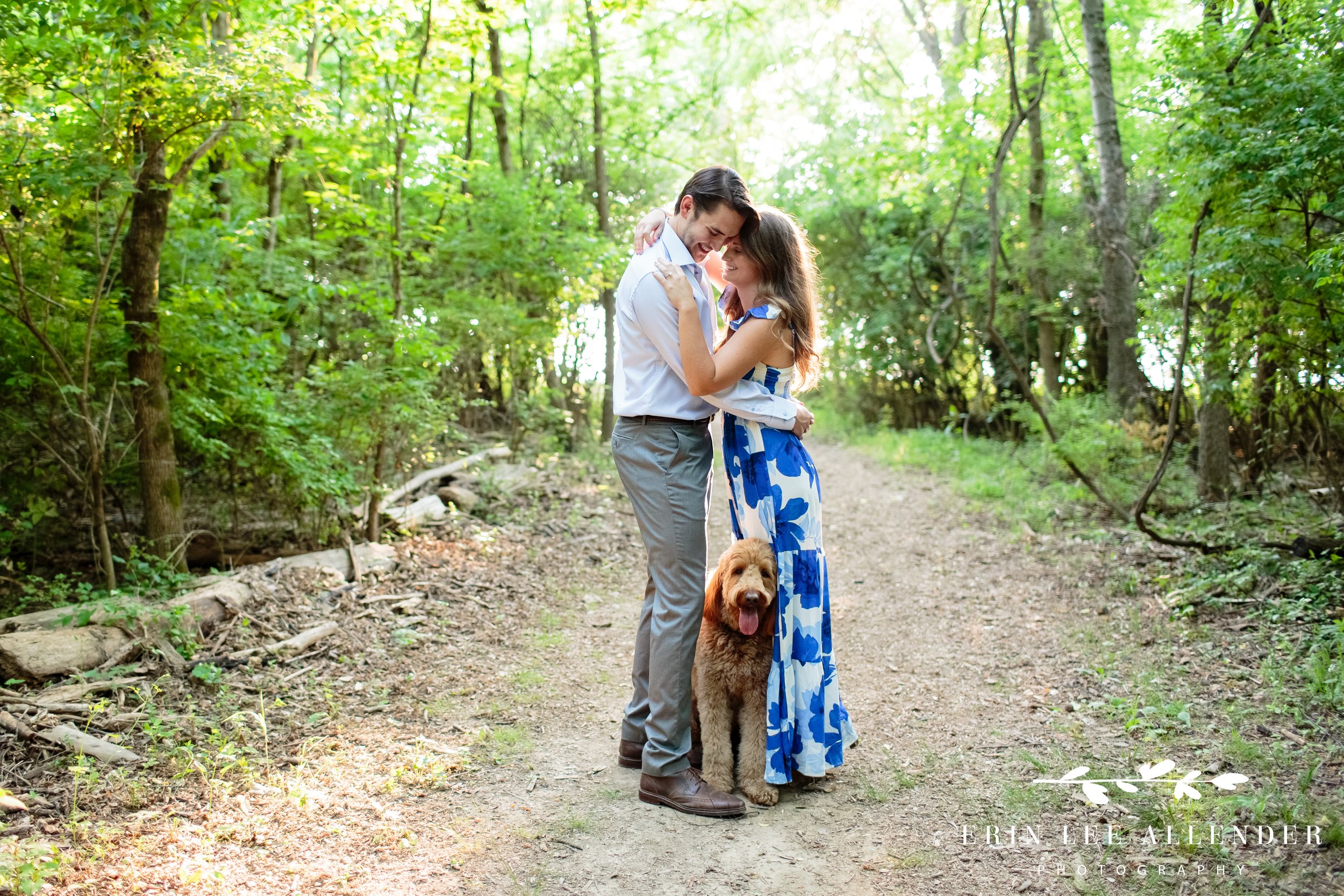 engagement-couple-with-dog
