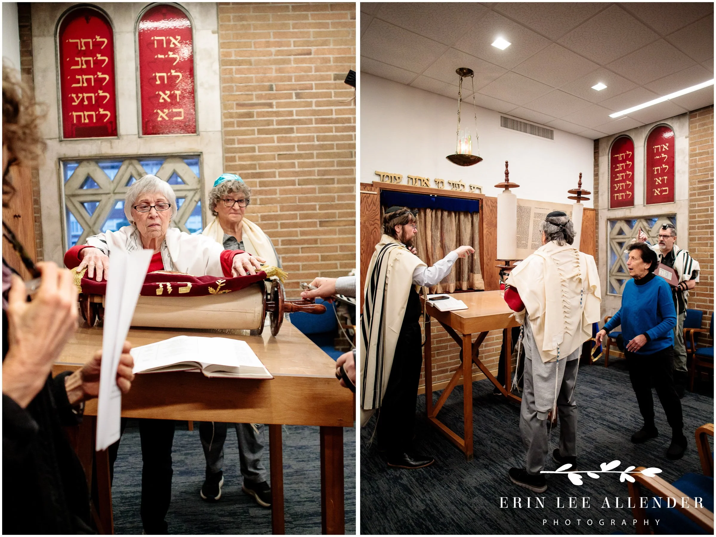 undressing the torah Nashville Mitzvah Photography at West End Synagogue Topgolf Experience