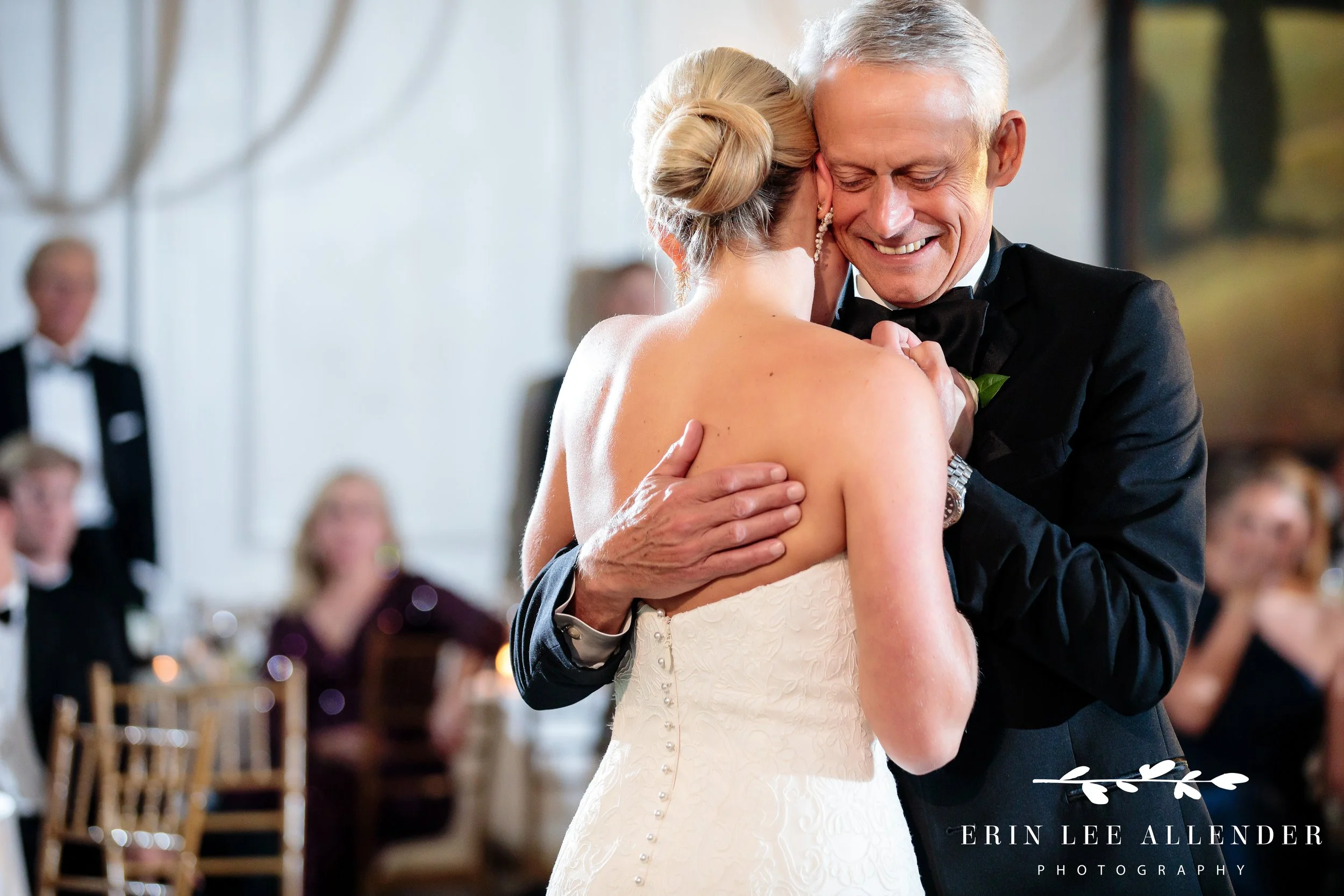 Father-daughter dance focused on father’s expression at Richland Country Club, Nashville