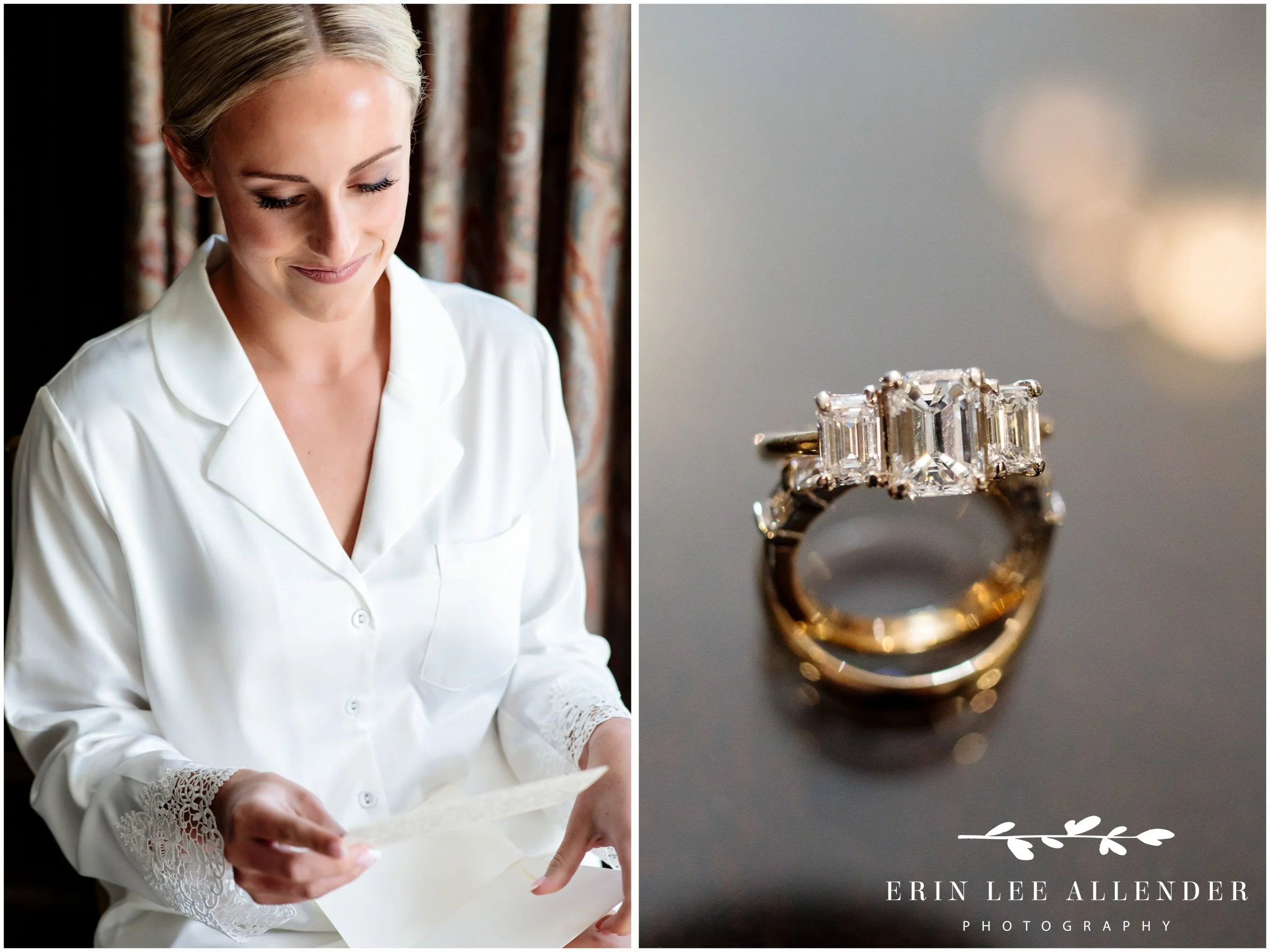 Close-up of wedding rings at Nashville wedding