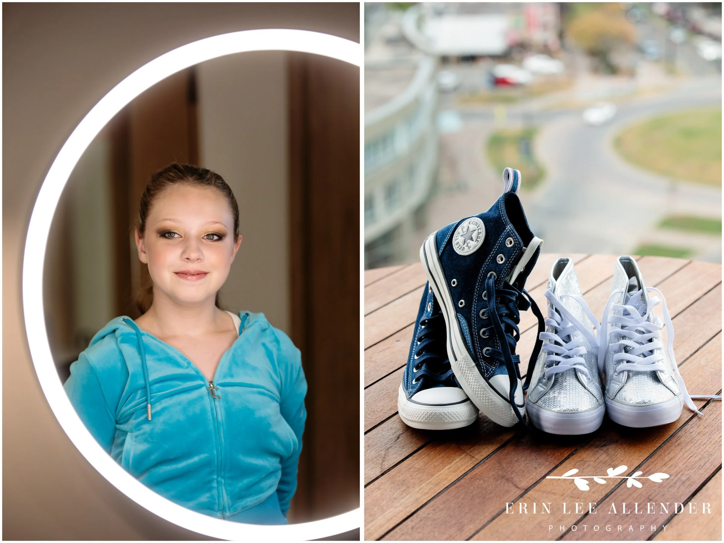 Glittery Chuck Taylors worn at Bat Mitzvah party at Virgin Hotel Nashville