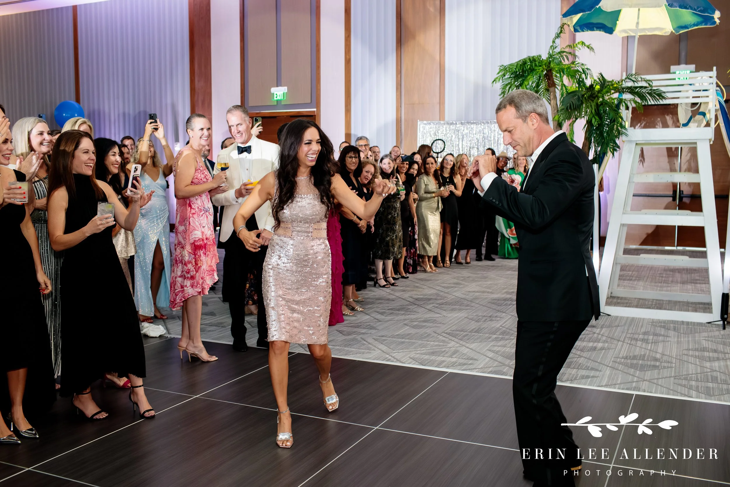 mom and dad entrance b'nai mitzvah Four Seasons Nashville