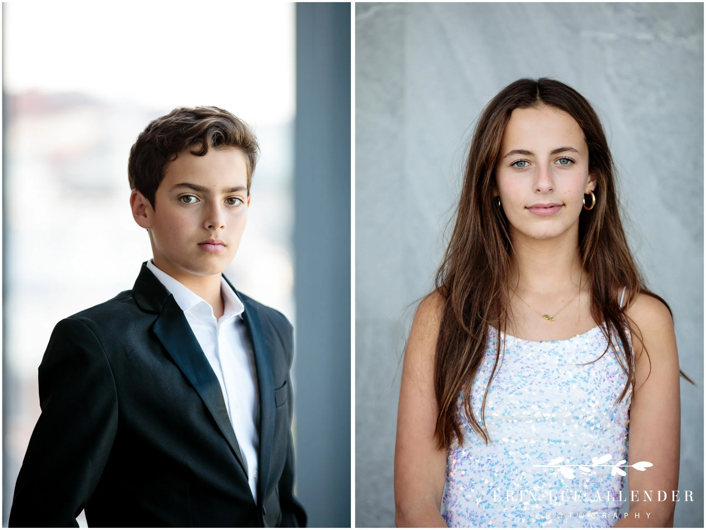 portraits of twins b'nai mitzvah Four Seasons Nashville TN