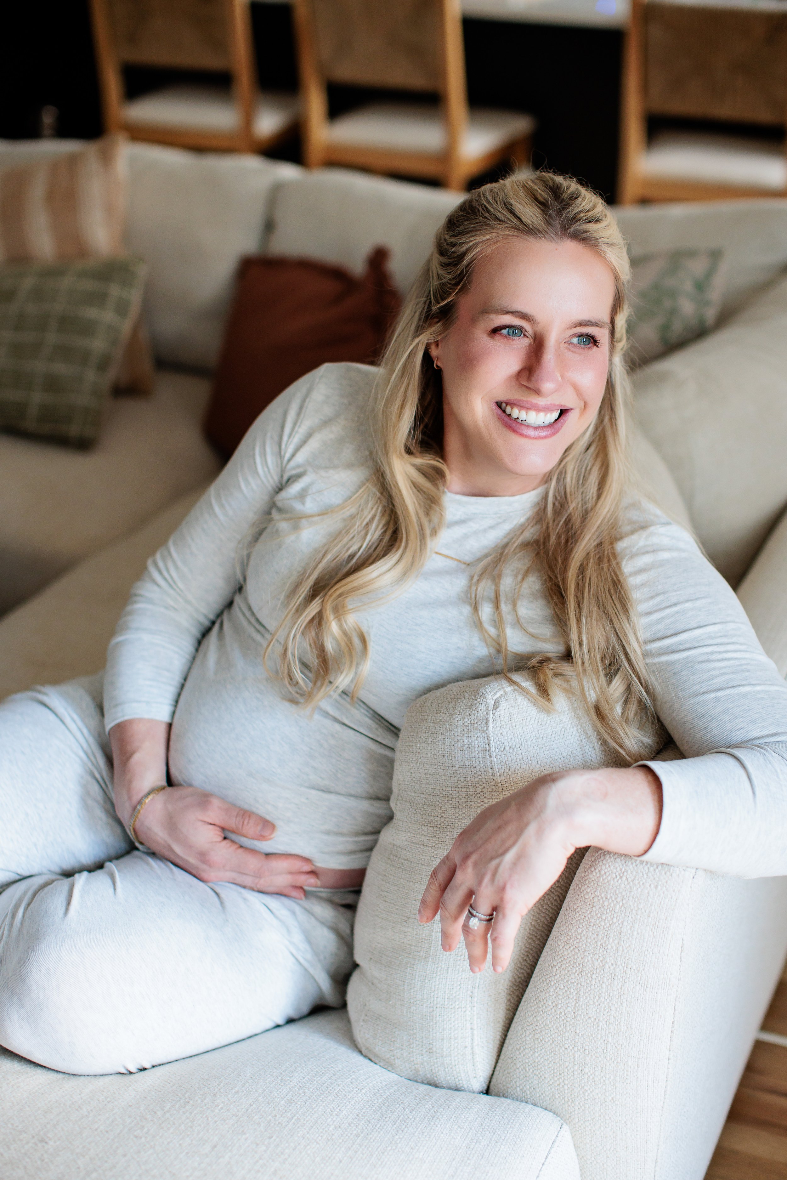 Nashville In-Home Maternity Photography | Lifestyle Session with Poodles
