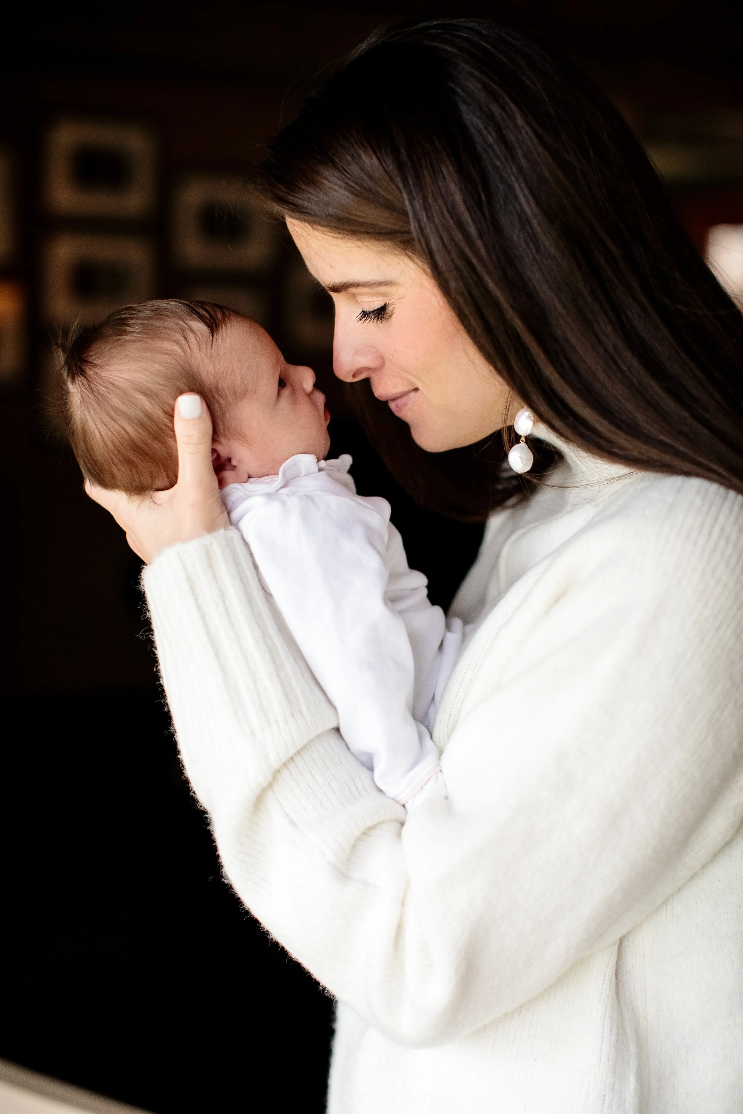 Nashville Family Photographer | In-Home Winter Newborn Session