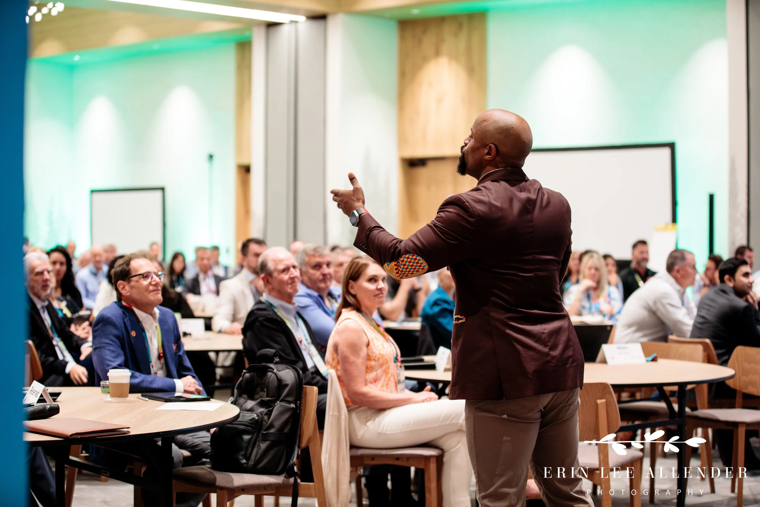 Audience listening during a corporate conference session in Nashville