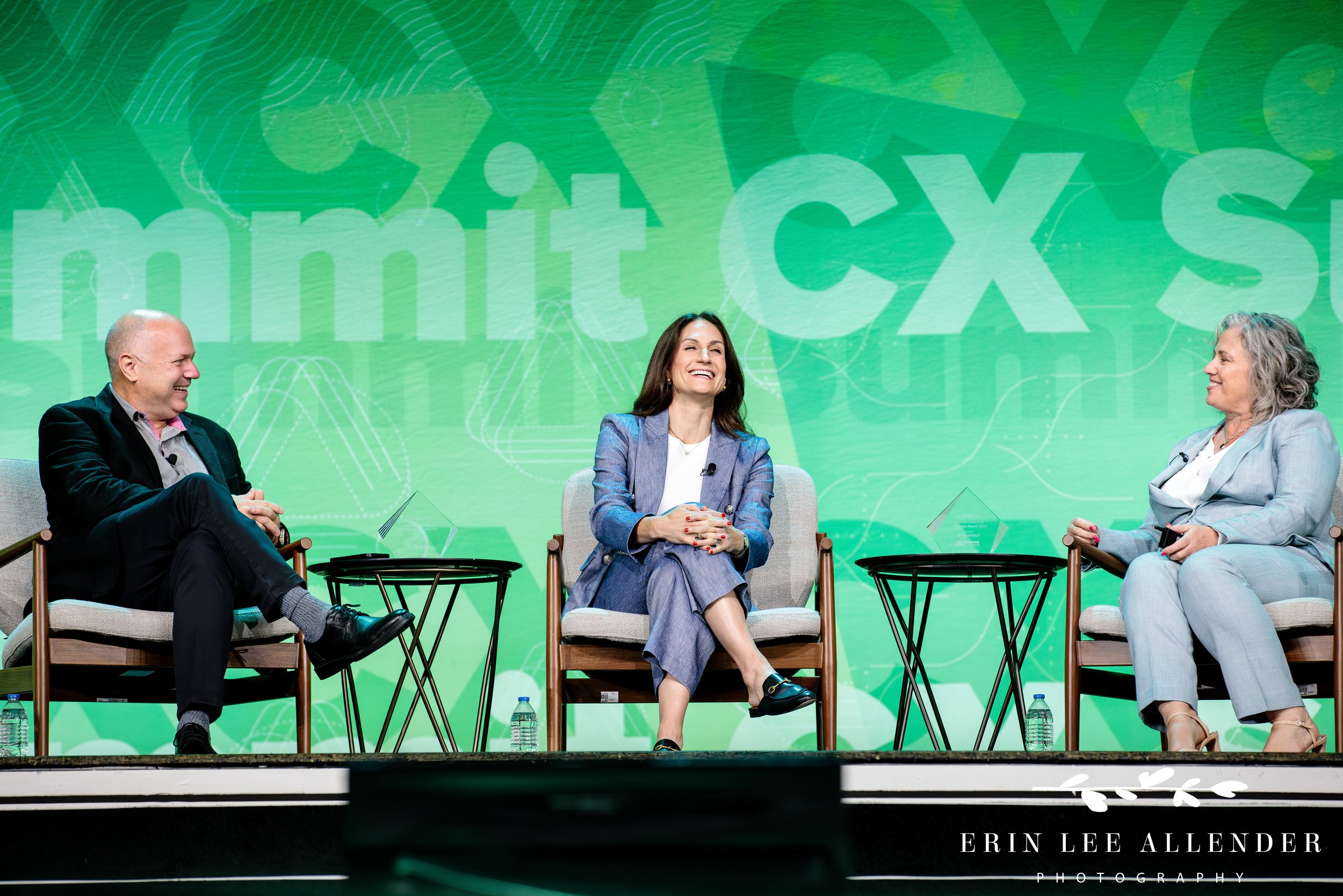 fireside chat with moderator and speaker at corporate conference in opryland hotel