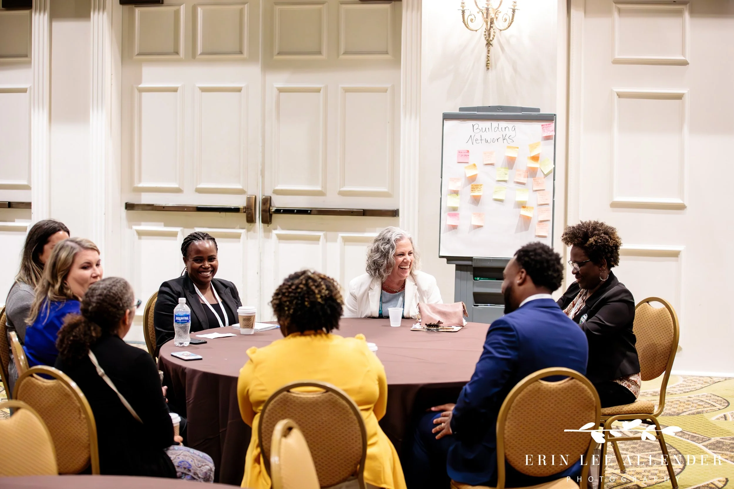 Nashville conference photographer — small group engaged in a breakout session discussion, Forrester CX Conference at Gaylord Opryland Hotel Nashville