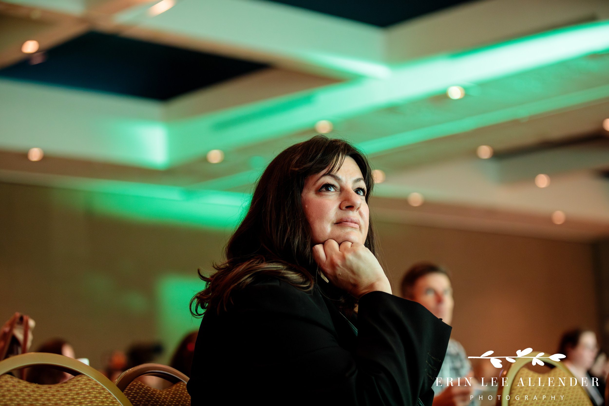 audience listening attentively during conference keynote session at opryland hotel