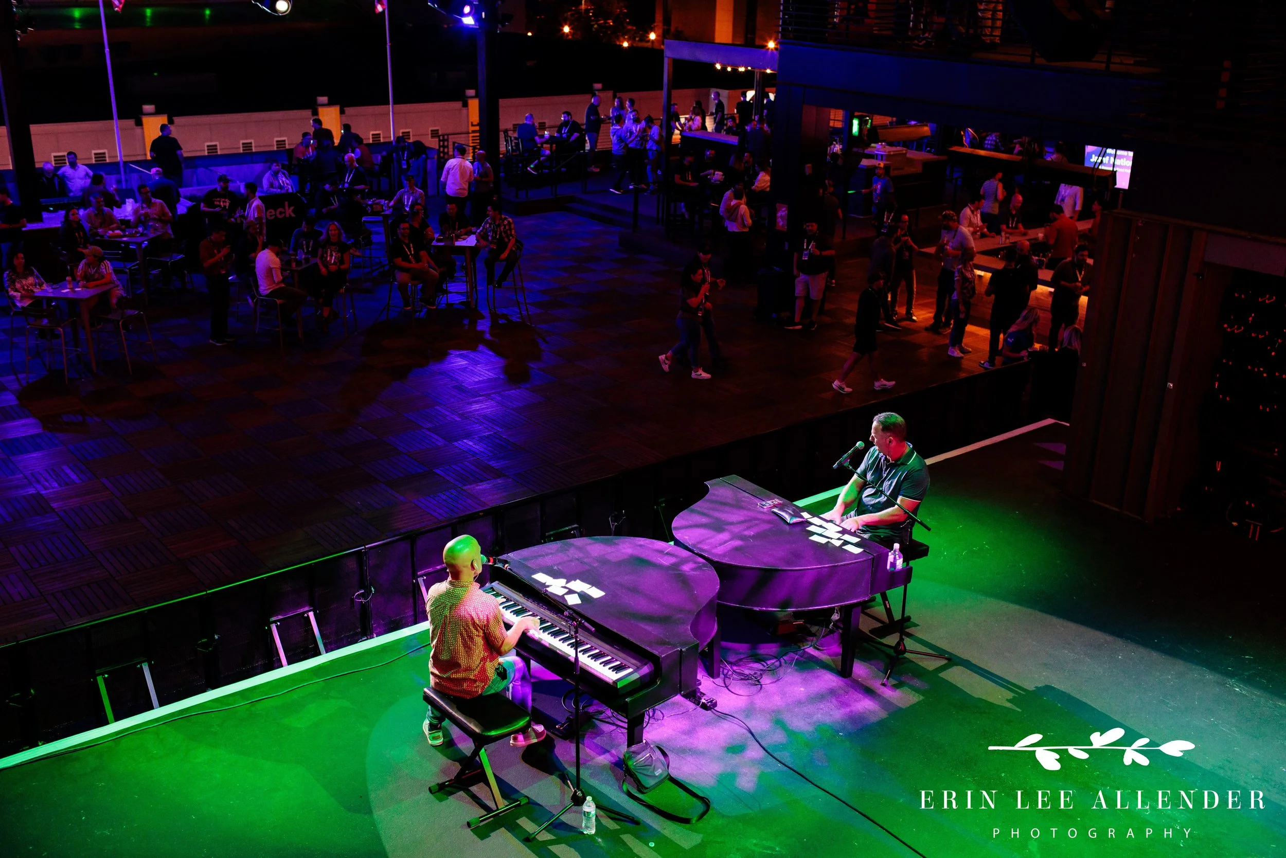 Live music performance during Assembly Food Hall corporate event buyout