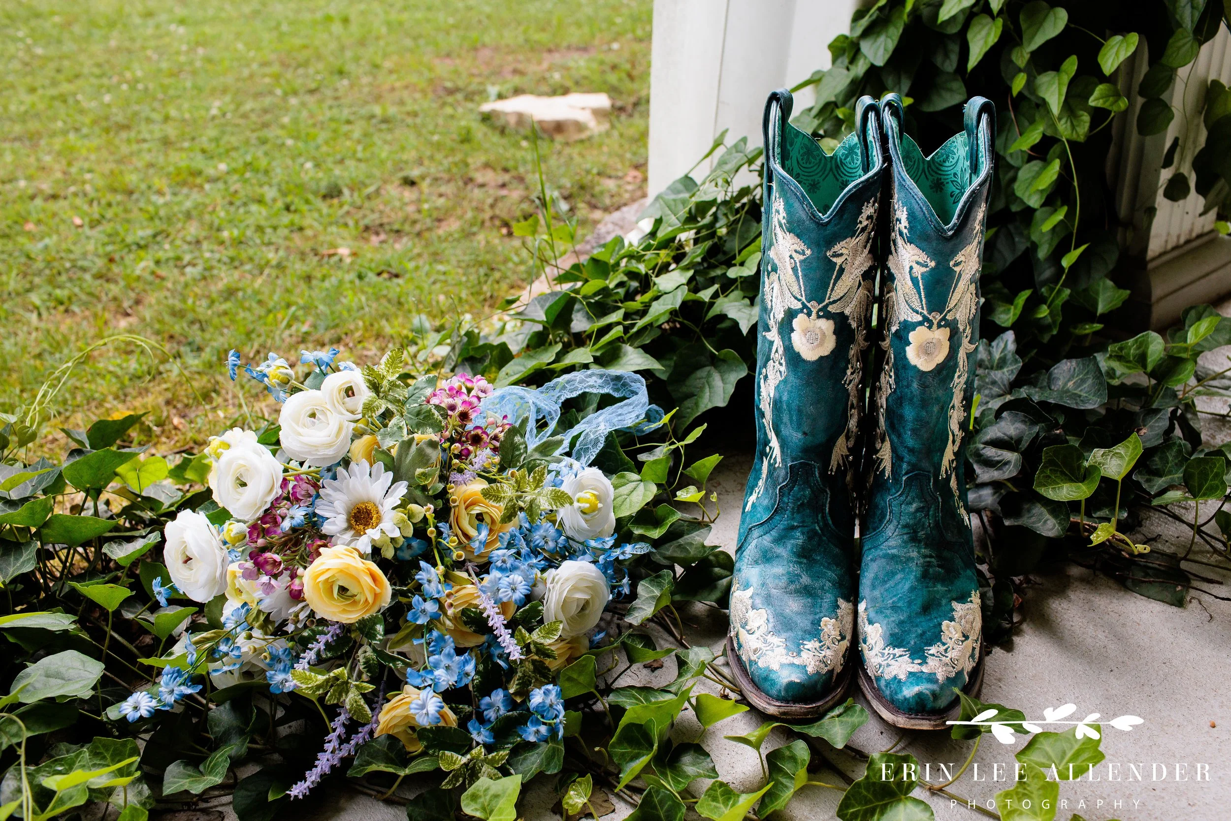 Cowboy boots Nashville wedding day at Wild Turkey Ranch in Lebanon, TN