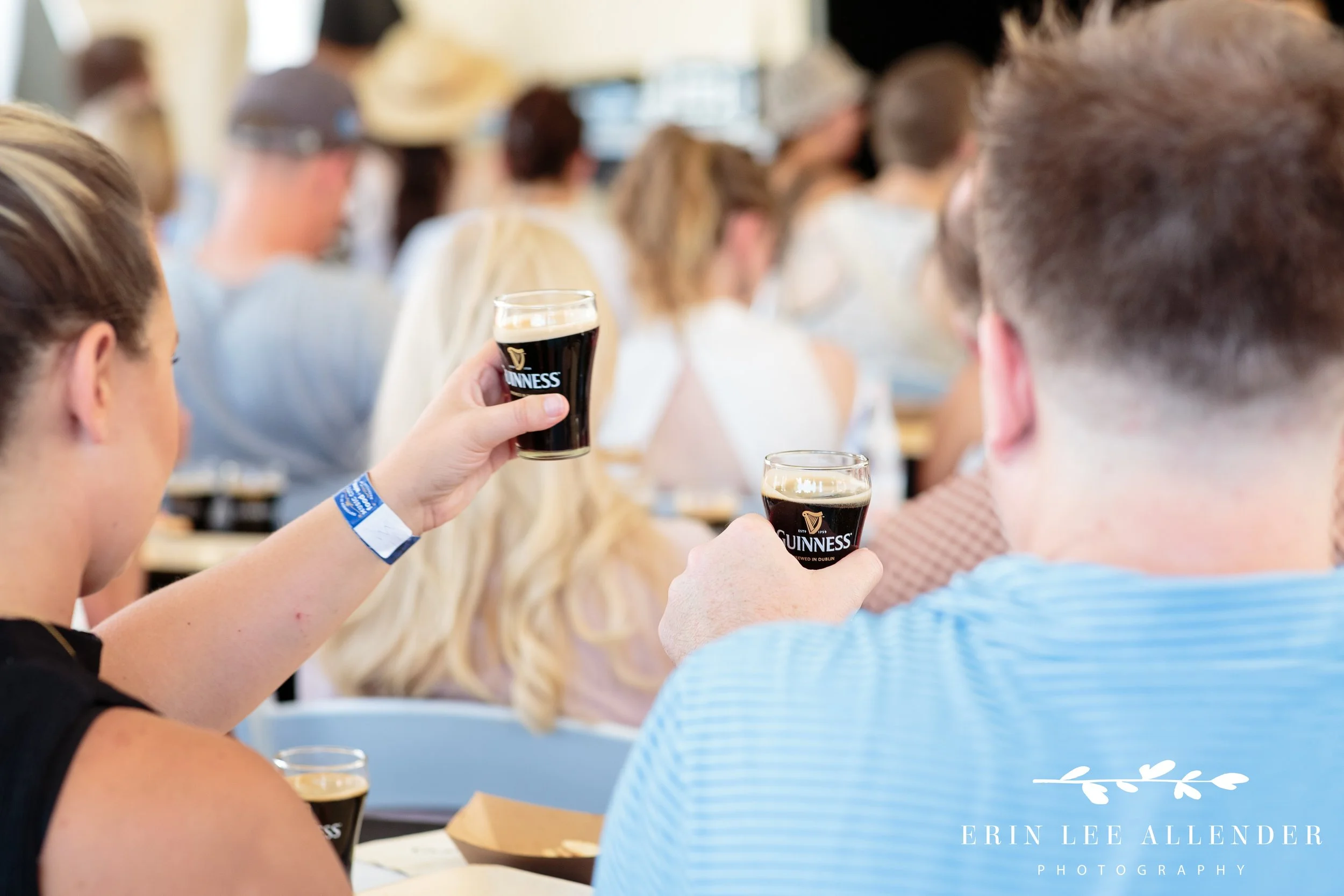 Guinness branded cheers shot at the Music City Food and Wine Festival Nashville Tennessee