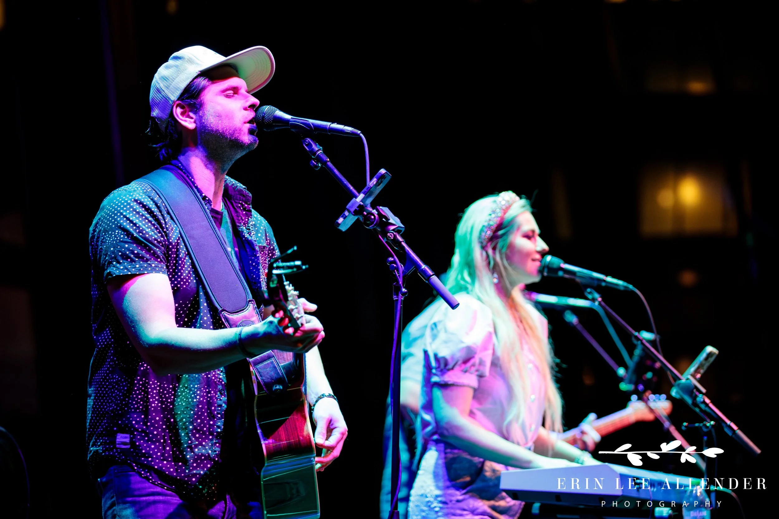 Brassfield performing live during conference opening night party in Nashville