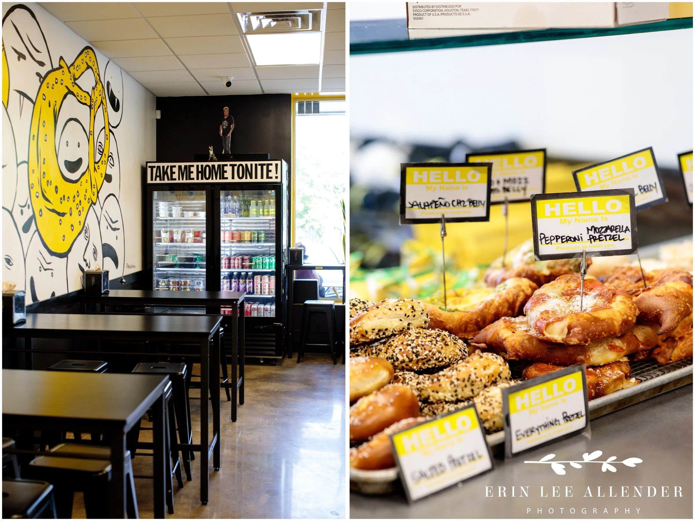 FatBelly Pretzel's Take Me Home Tonight cold case in East Nashville, photographed for Nashville food photography