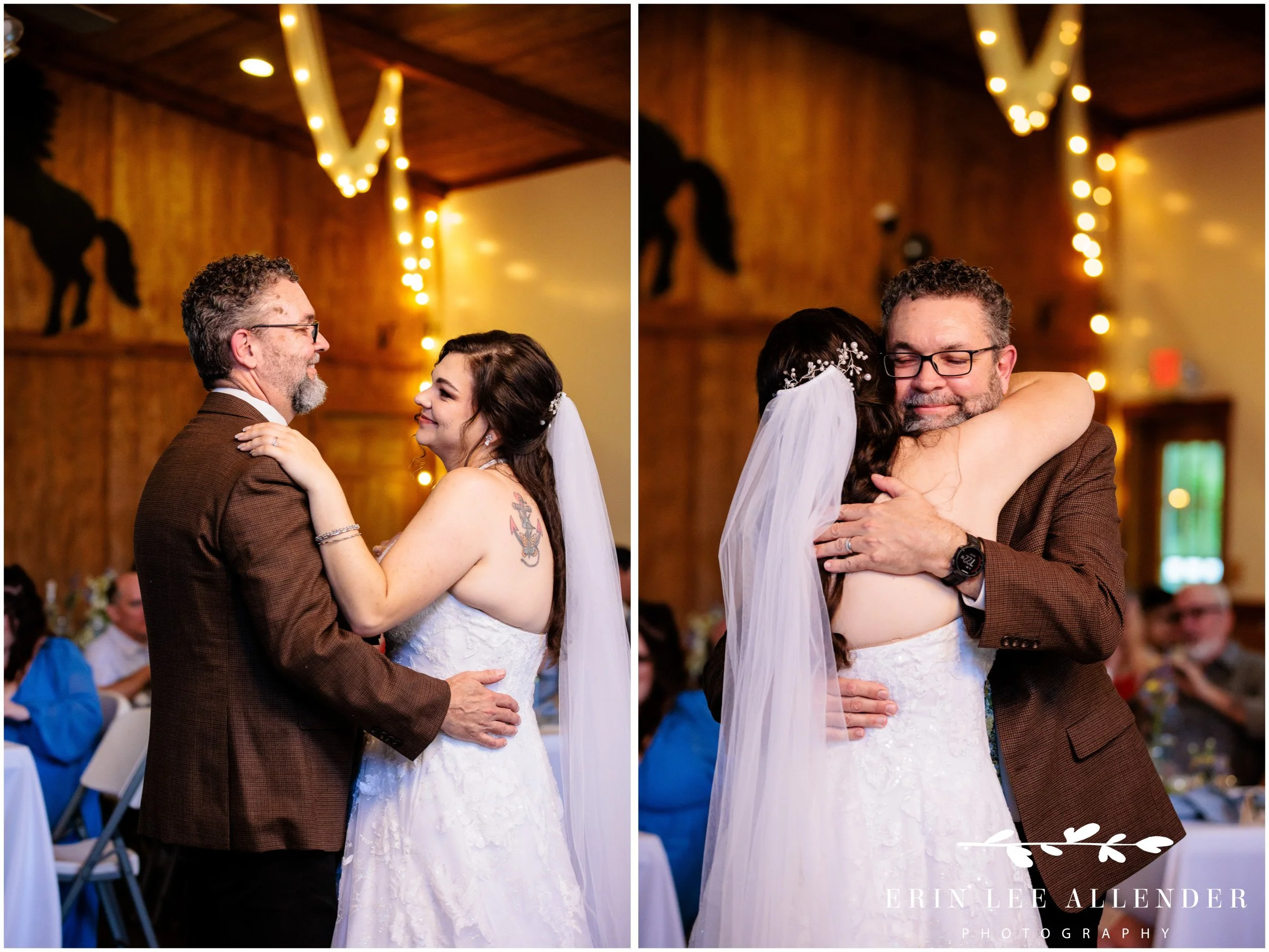 Father-daughter dance at a Nashville wedding, set to a song the bride wrote herself