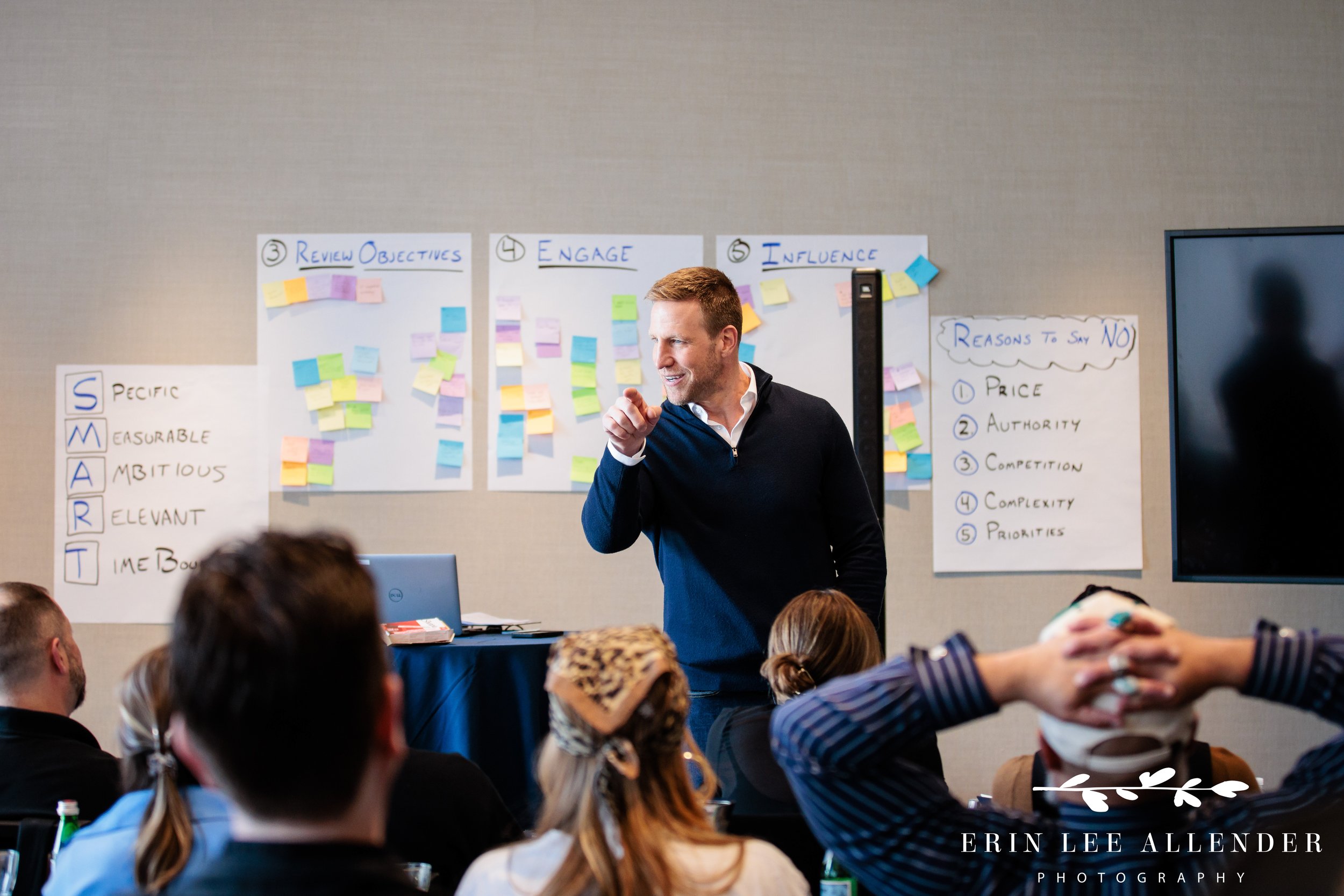 Nashville corporate event photography — instructor leading ambassador training session at JW Marriott Nashville