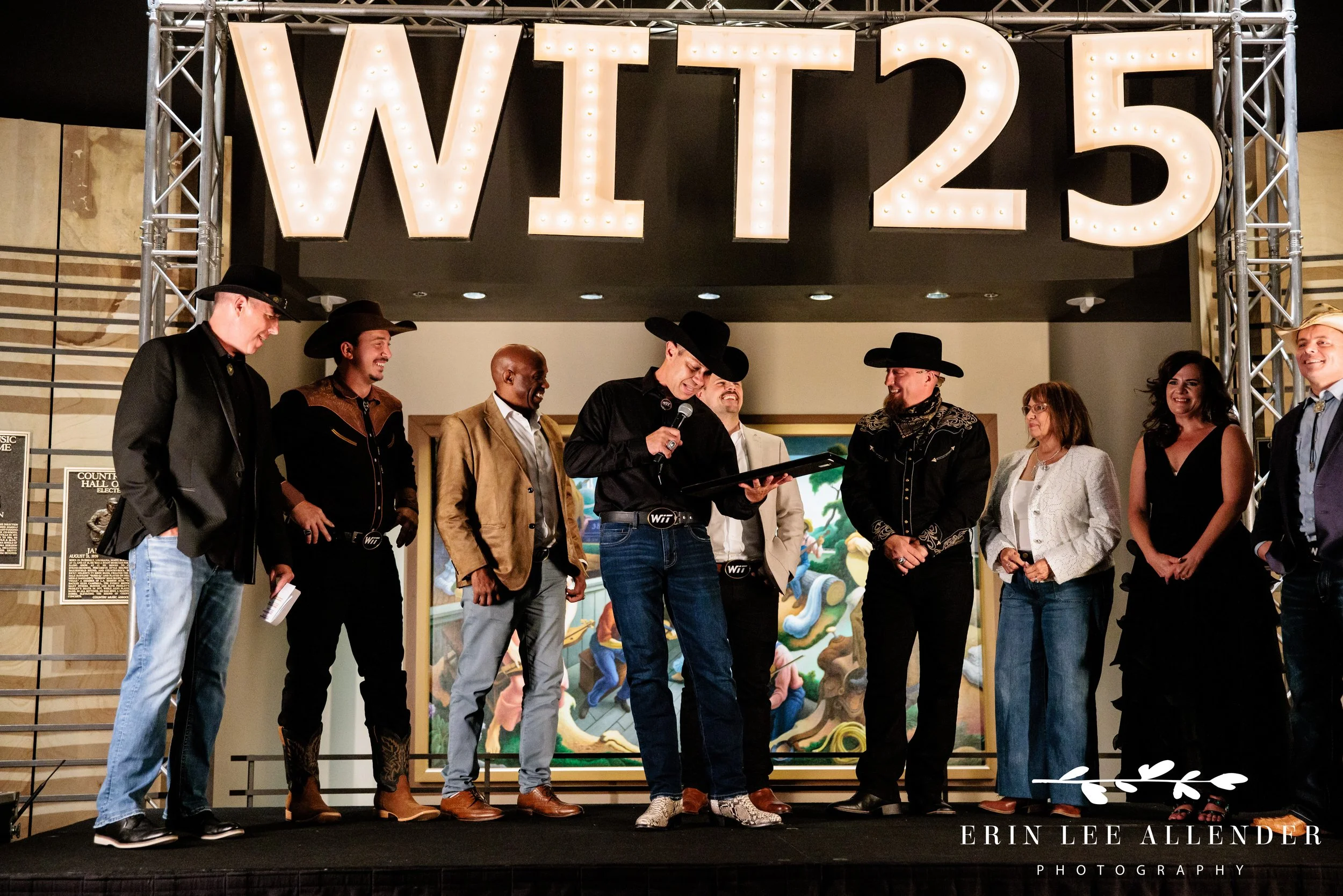 founder receives lifetime award during award ceremony in rotunda at country music hall of fame