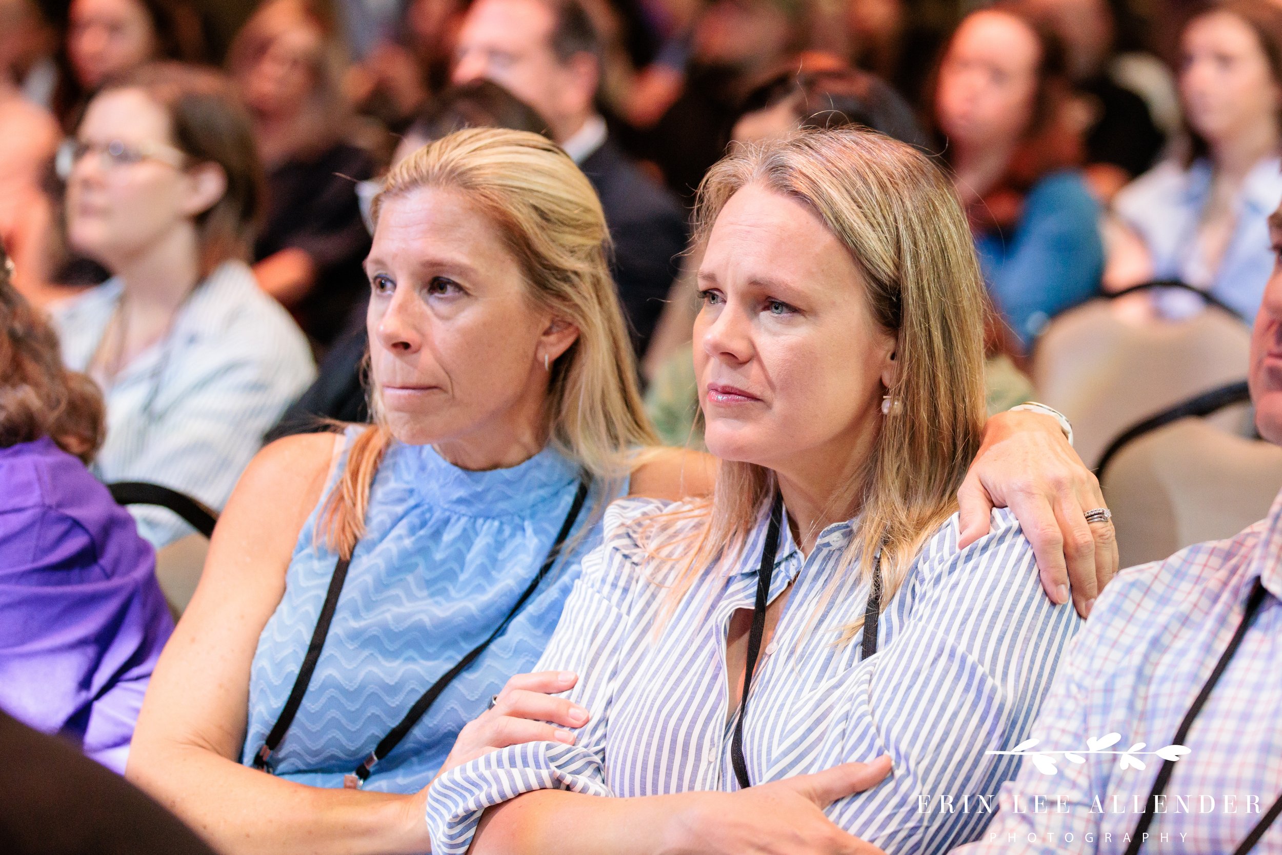 Corporate event photographer Nashville — audience members moved to tears during Scotty Hasting's performance at Ole Red