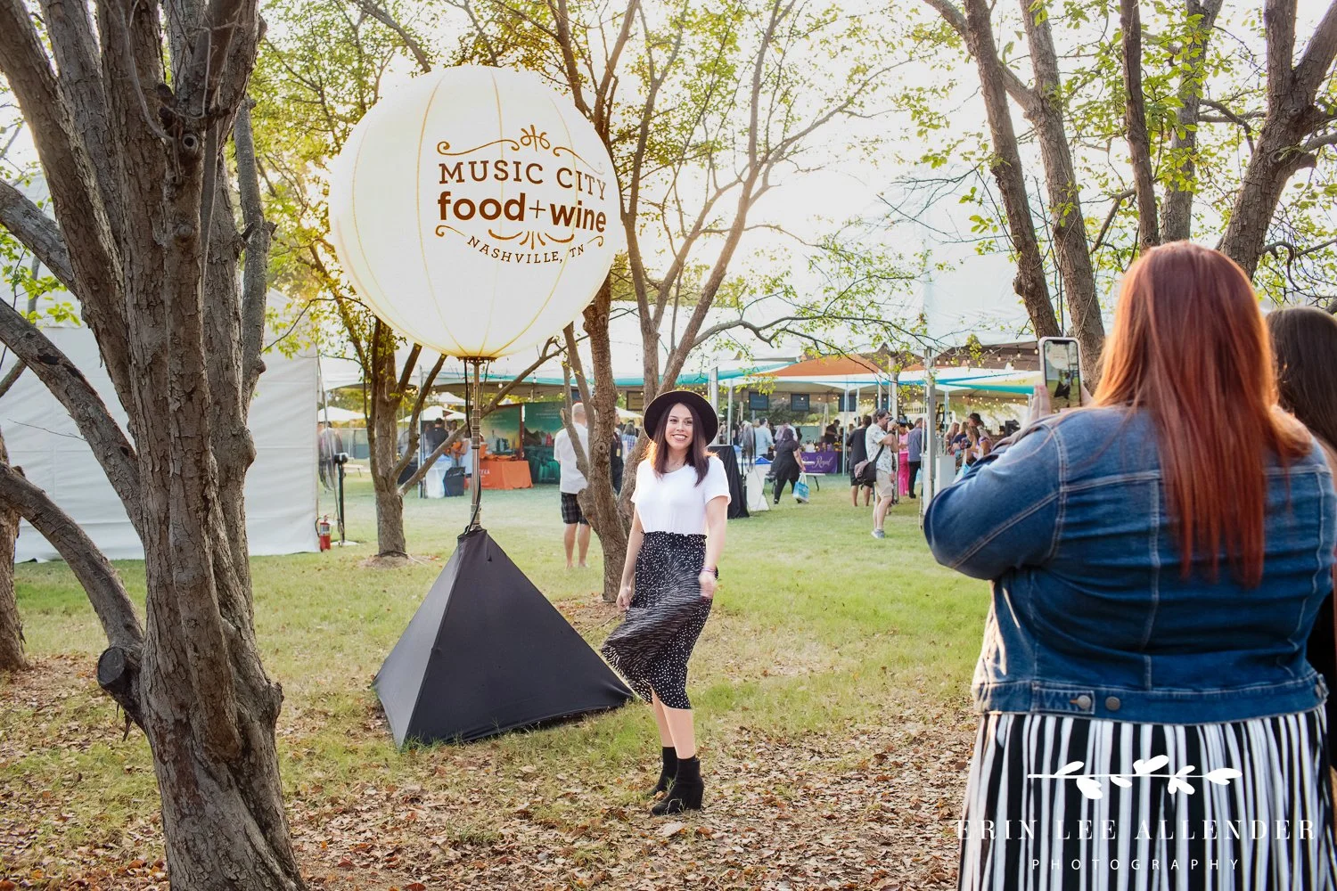Guests arriving at the Music City Food and Wine Festival at Bicentennial Capitol Mall State Park Nashville Tennessee