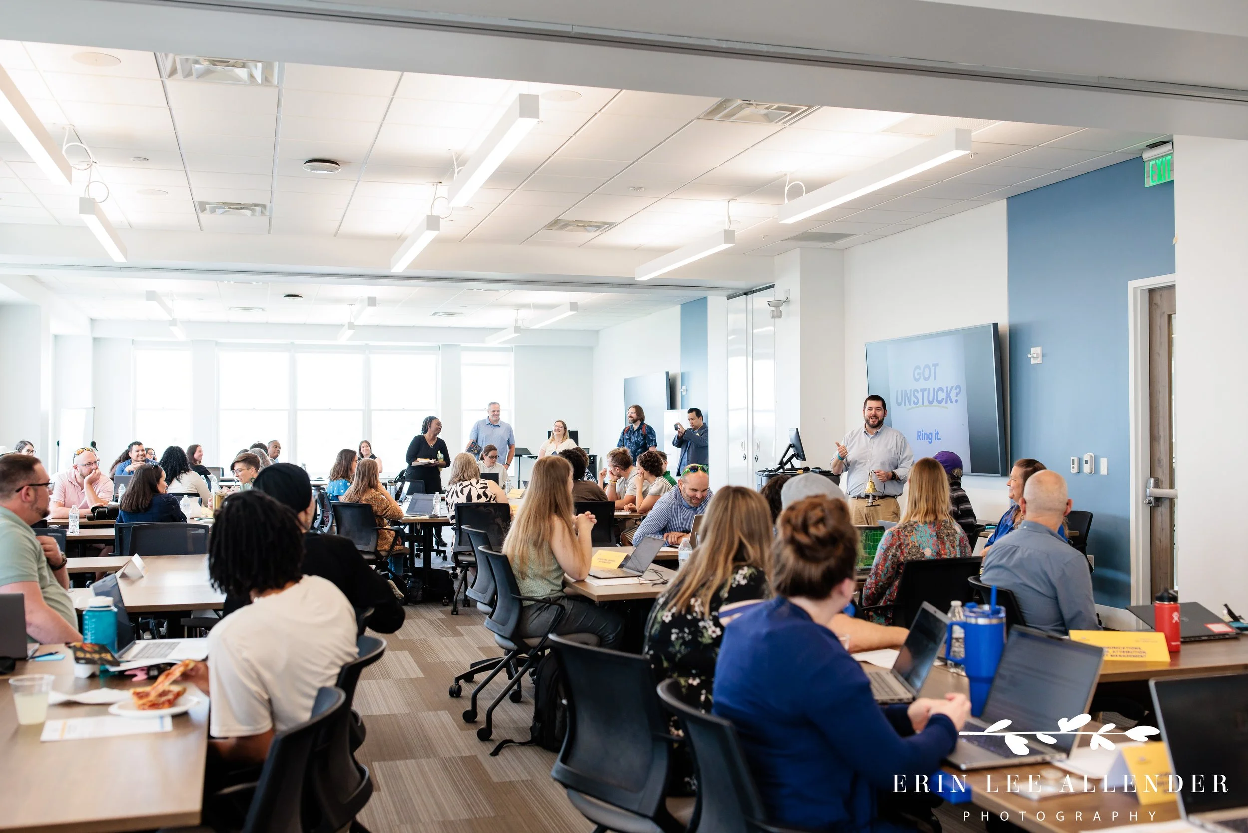 Nashville conference photographer — Post Captain CEO addressing the full room at the Unstuck client event during Slate Summit, Belmont University