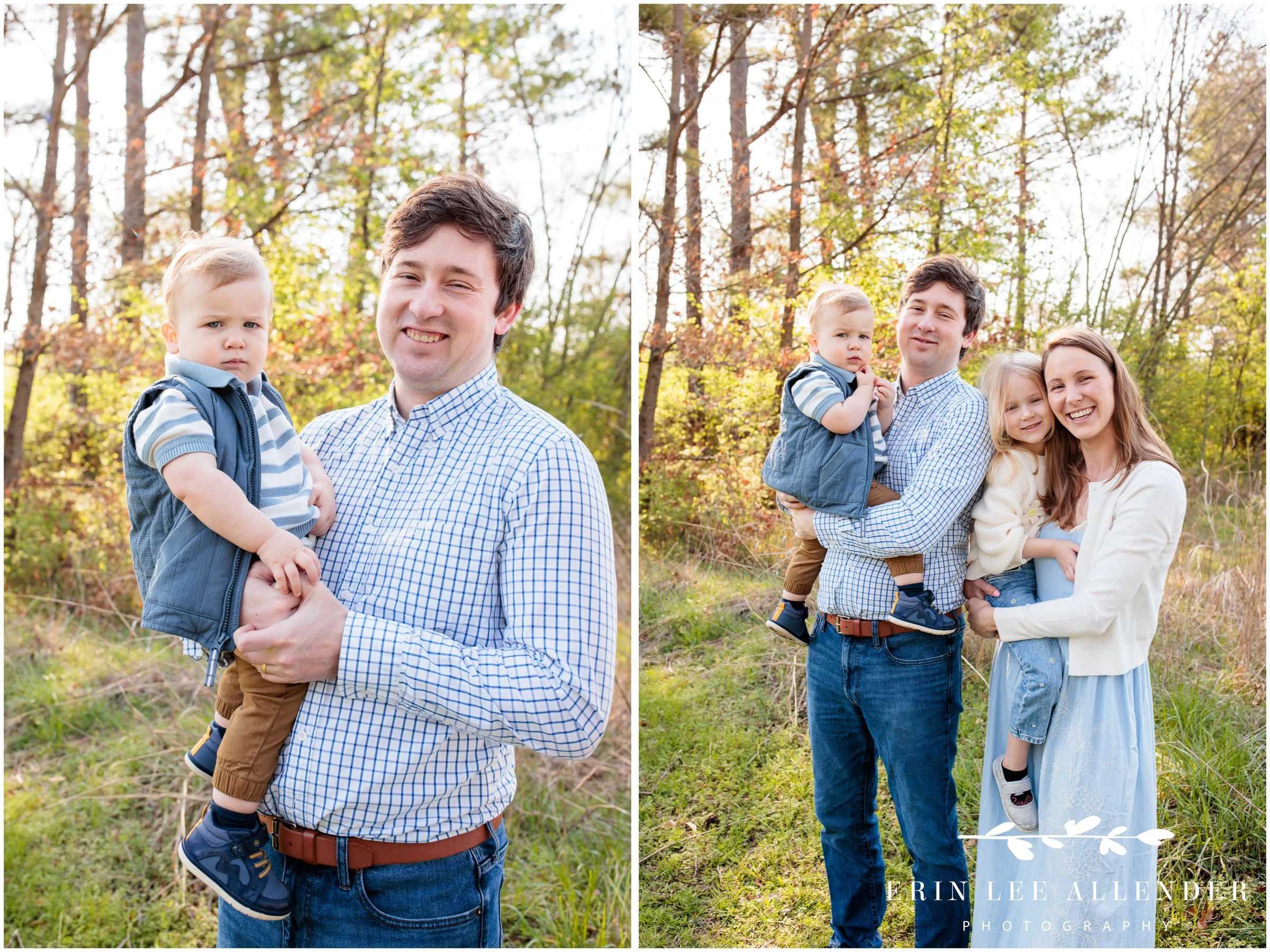 Dad laughing with toddler during Hendersonville TN family photography session