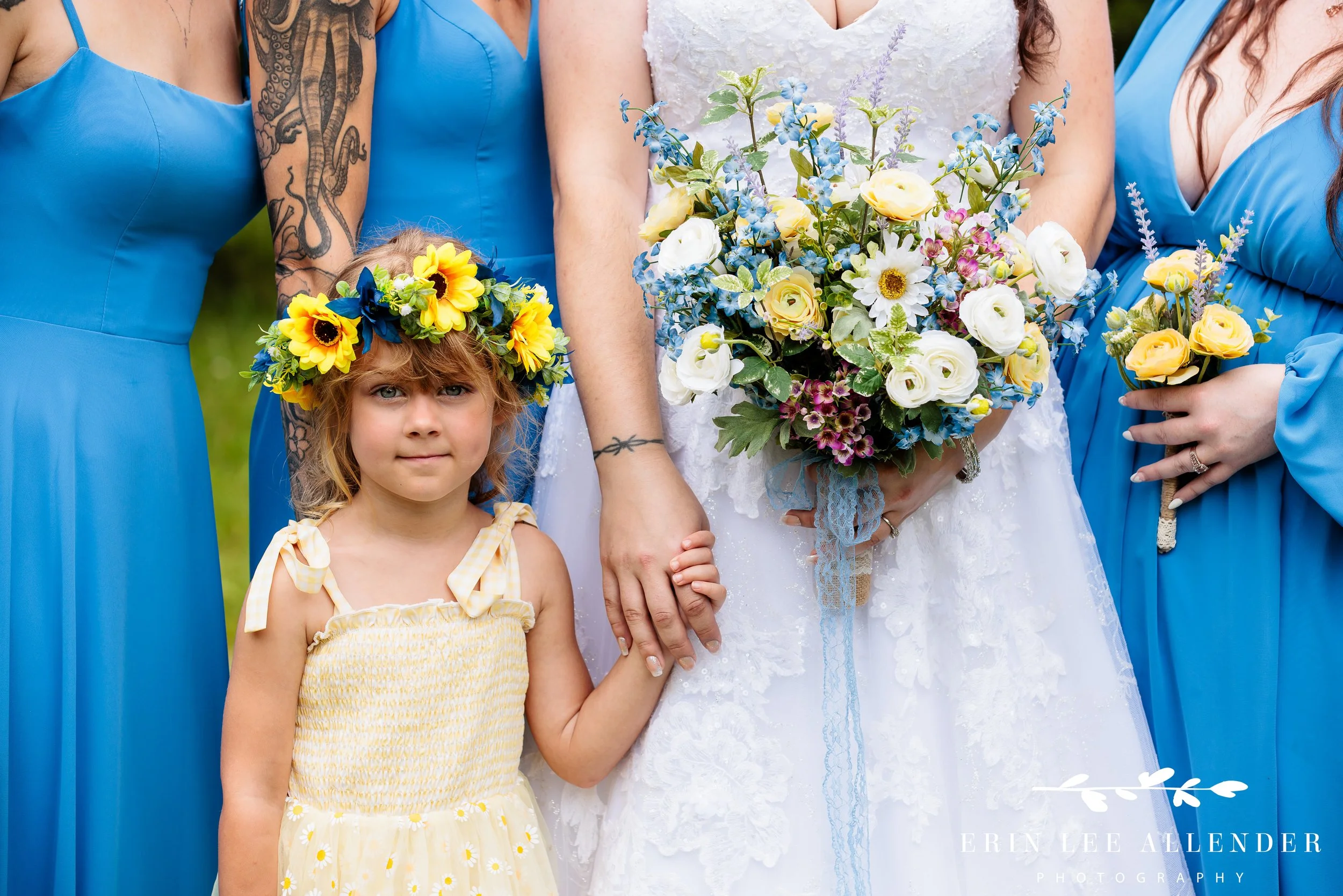 Wedding party portrait at Wild Turkey Ranch in Lebanon, TN