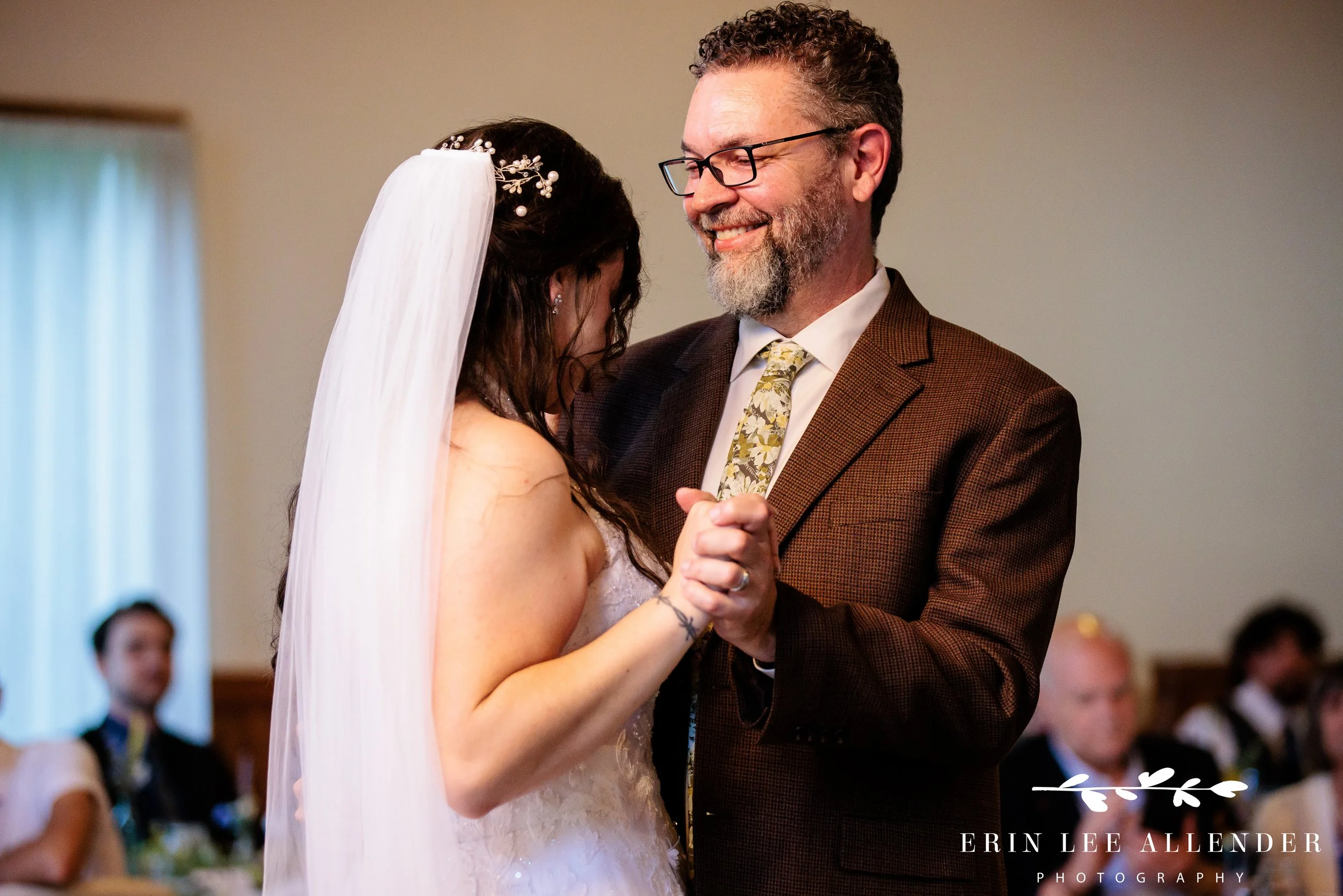 Father-daughter dance at a Nashville wedding, set to a song the bride wrote herself