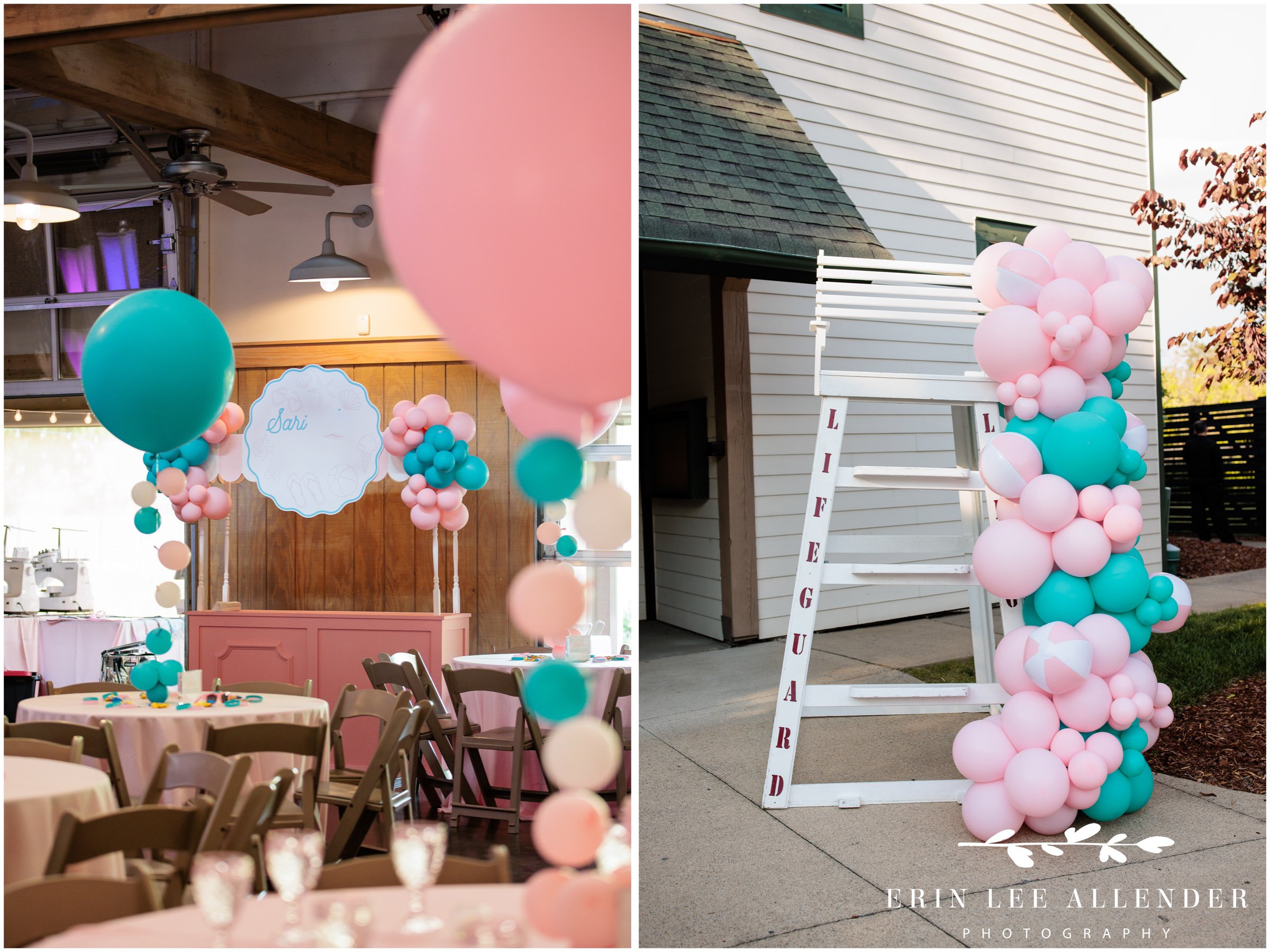 Nashville mitzvah photography — donut station from Fox's Donut Den at Sari's Beach Bash Loveless Barn