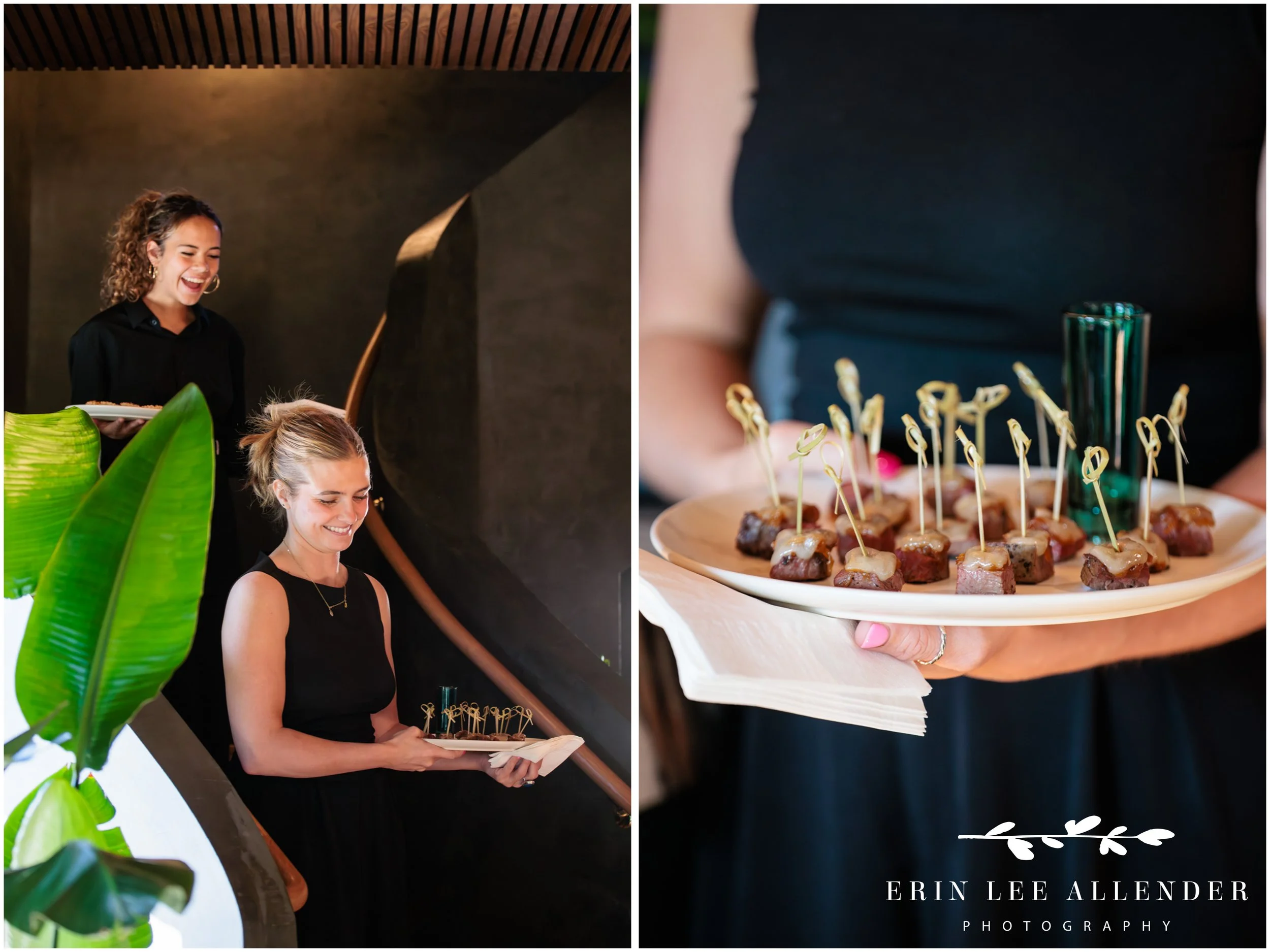 Close-up of appetizers served at the Save the Music Foundation fundraiser at Gold Pacific Studios in Nashville