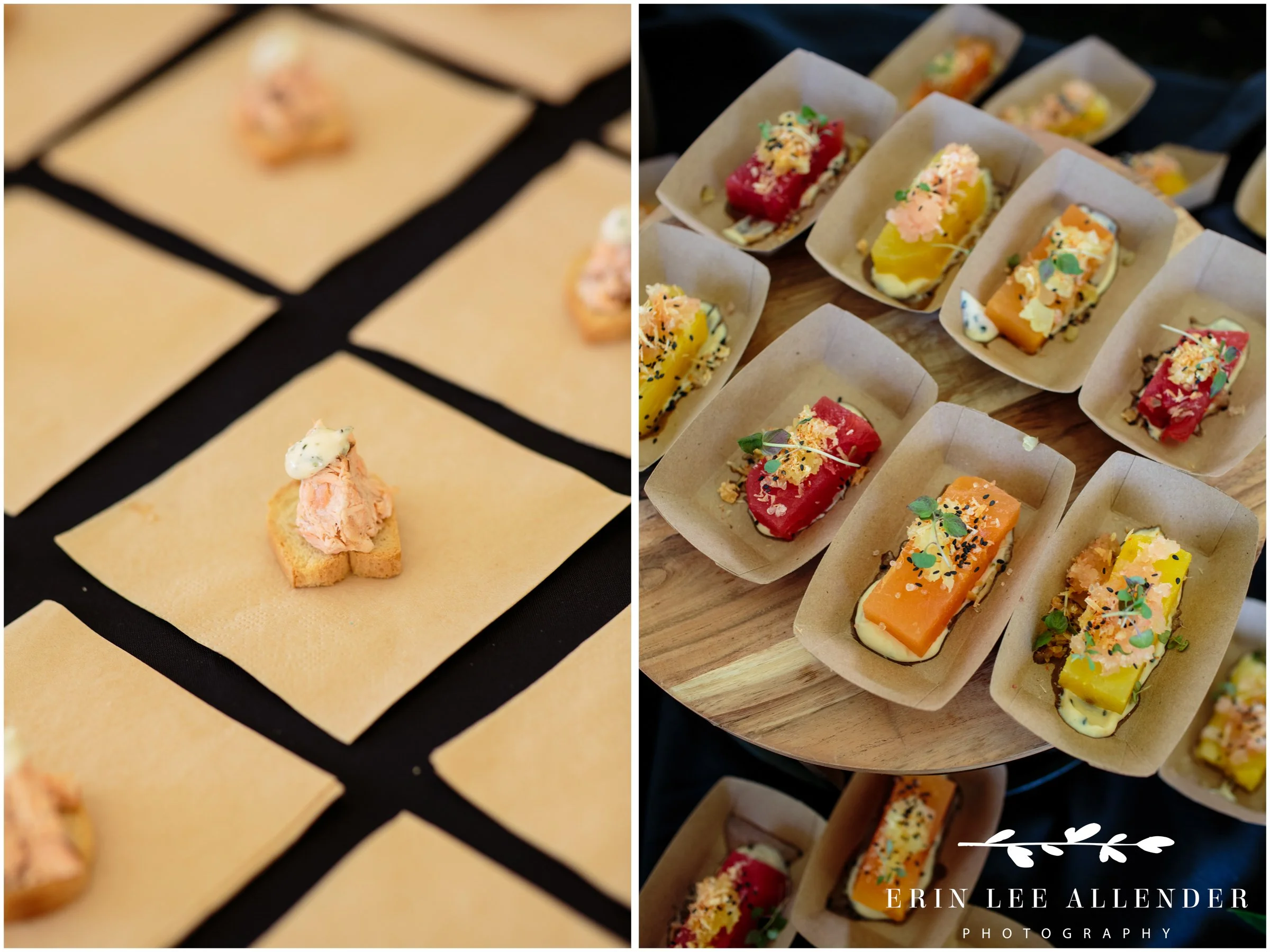 Close up of food being served at the Music City Food and Wine Festival Nashville Tennessee