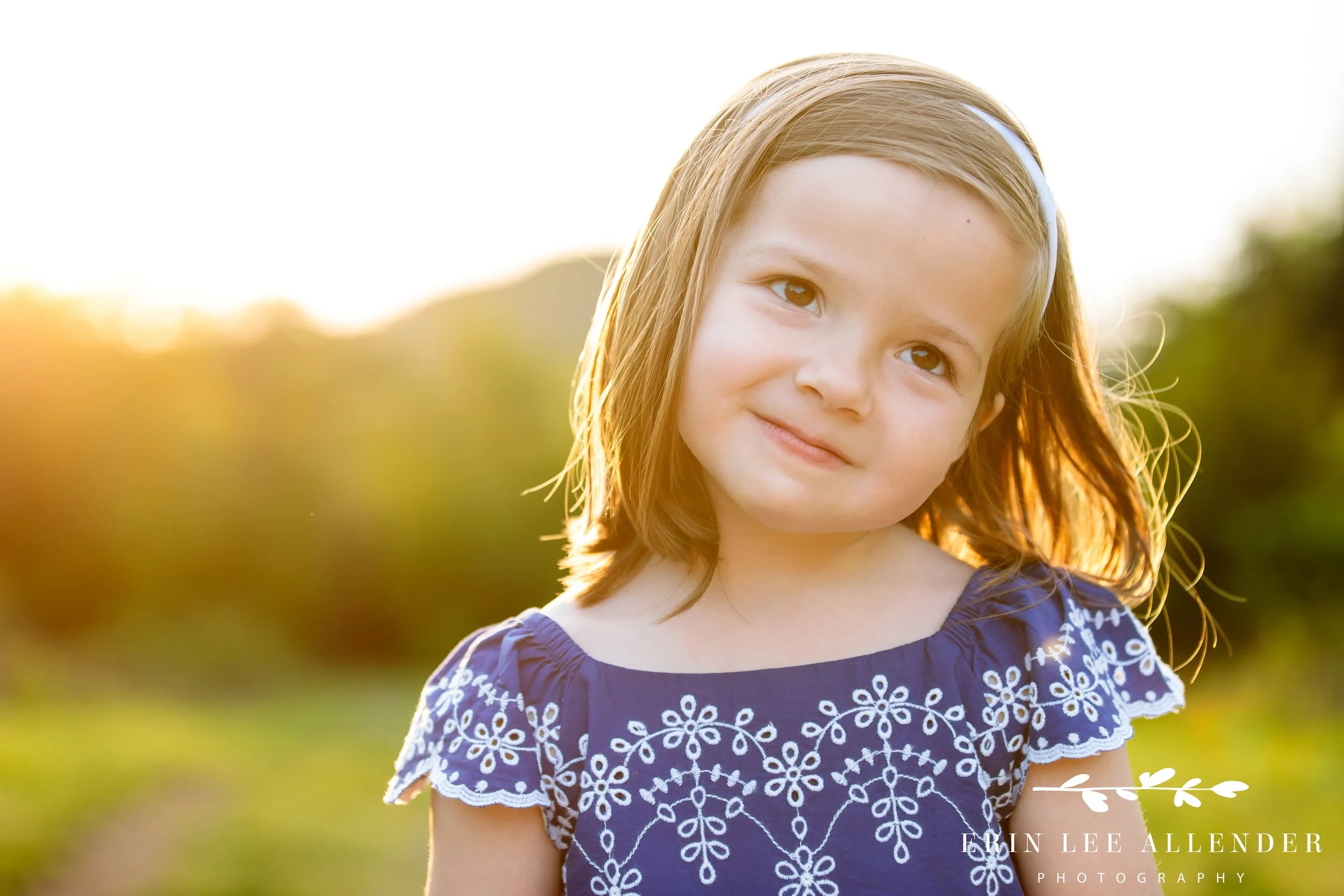Franklin family photography — close-up smiling portrait during a family session at Marcella Vivrette Smith Park